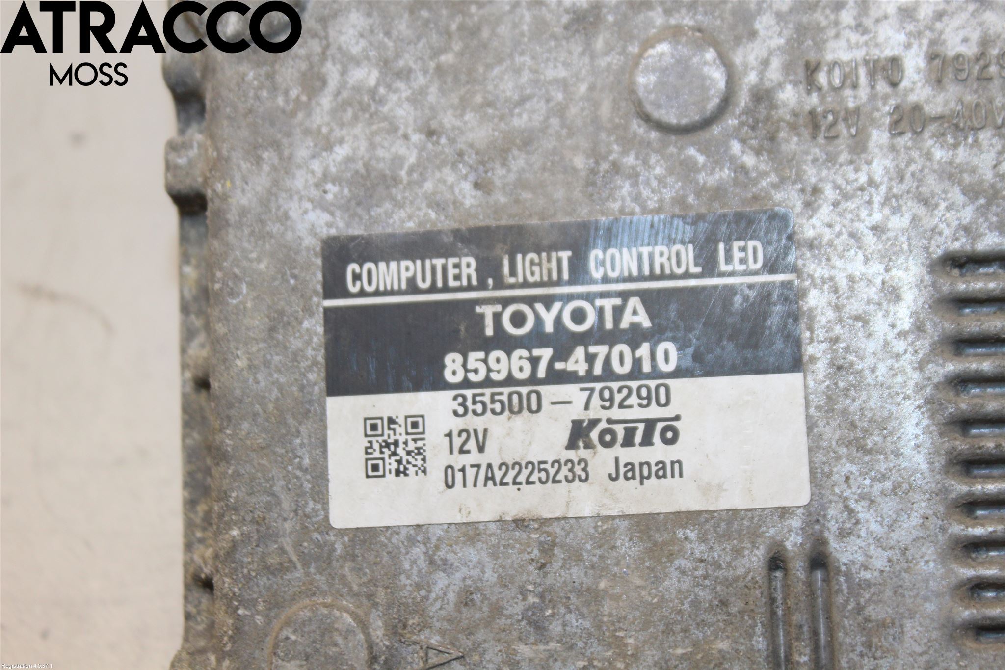 Toyota PRIUS ZVW30 09-20 Styrenhet Strålkastare