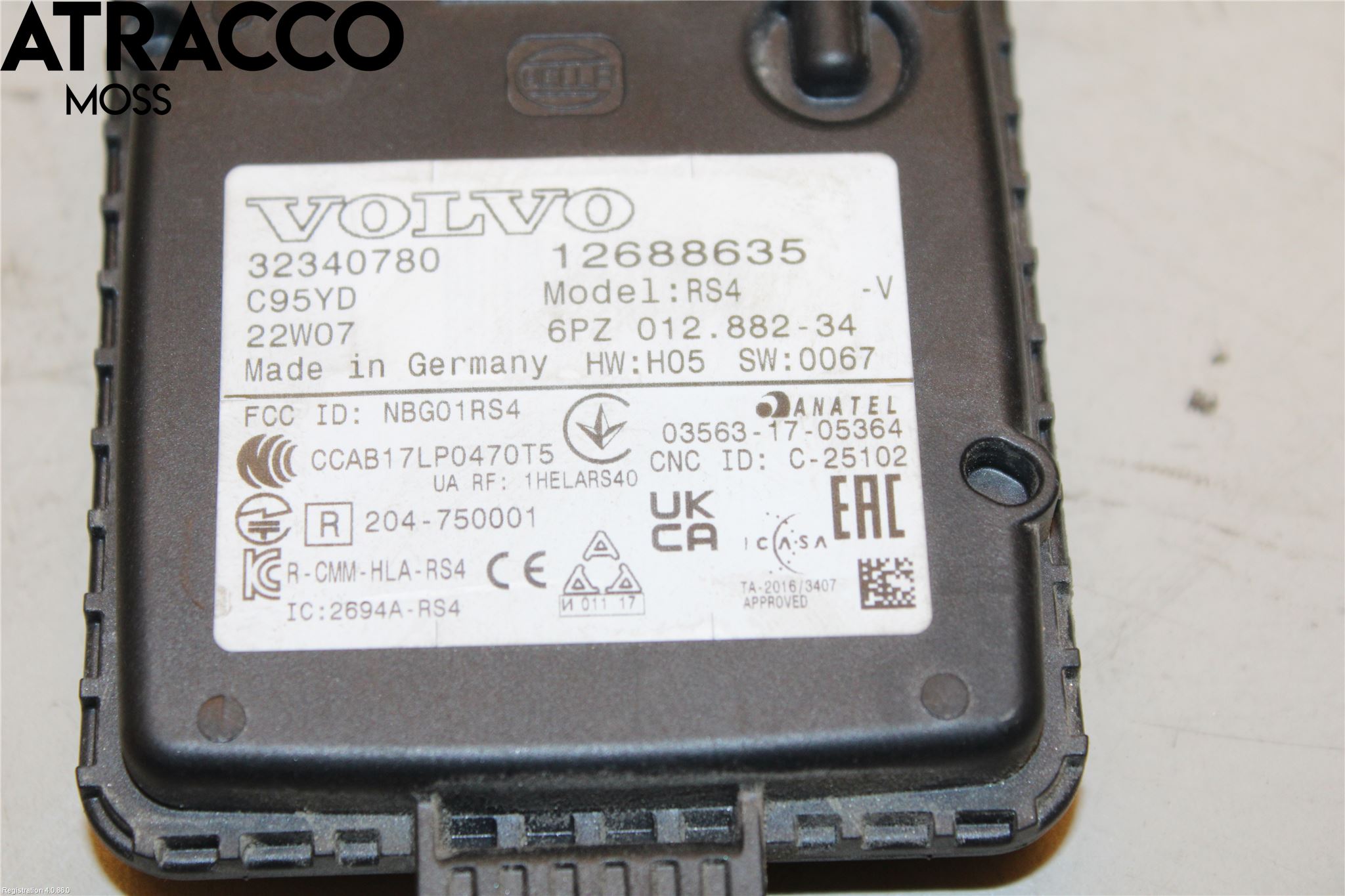 Volvo XC40/RECHARGE 18- Regnsensor
