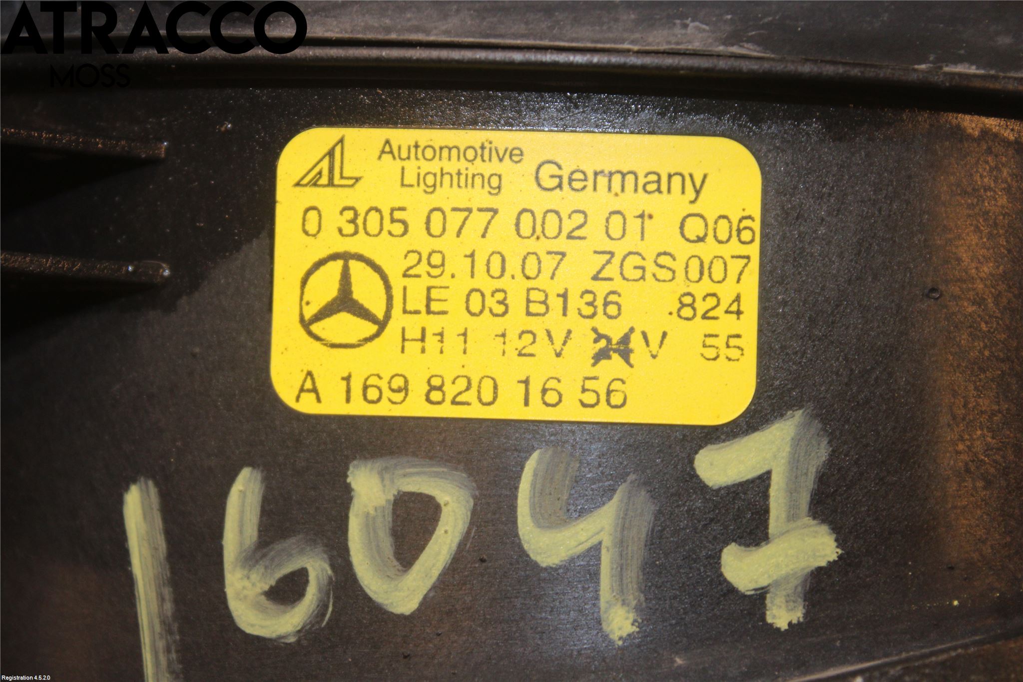 Mercedes-Benz MB C-KLASS (W204) 07-15 Dimljus-Varselljus Fram