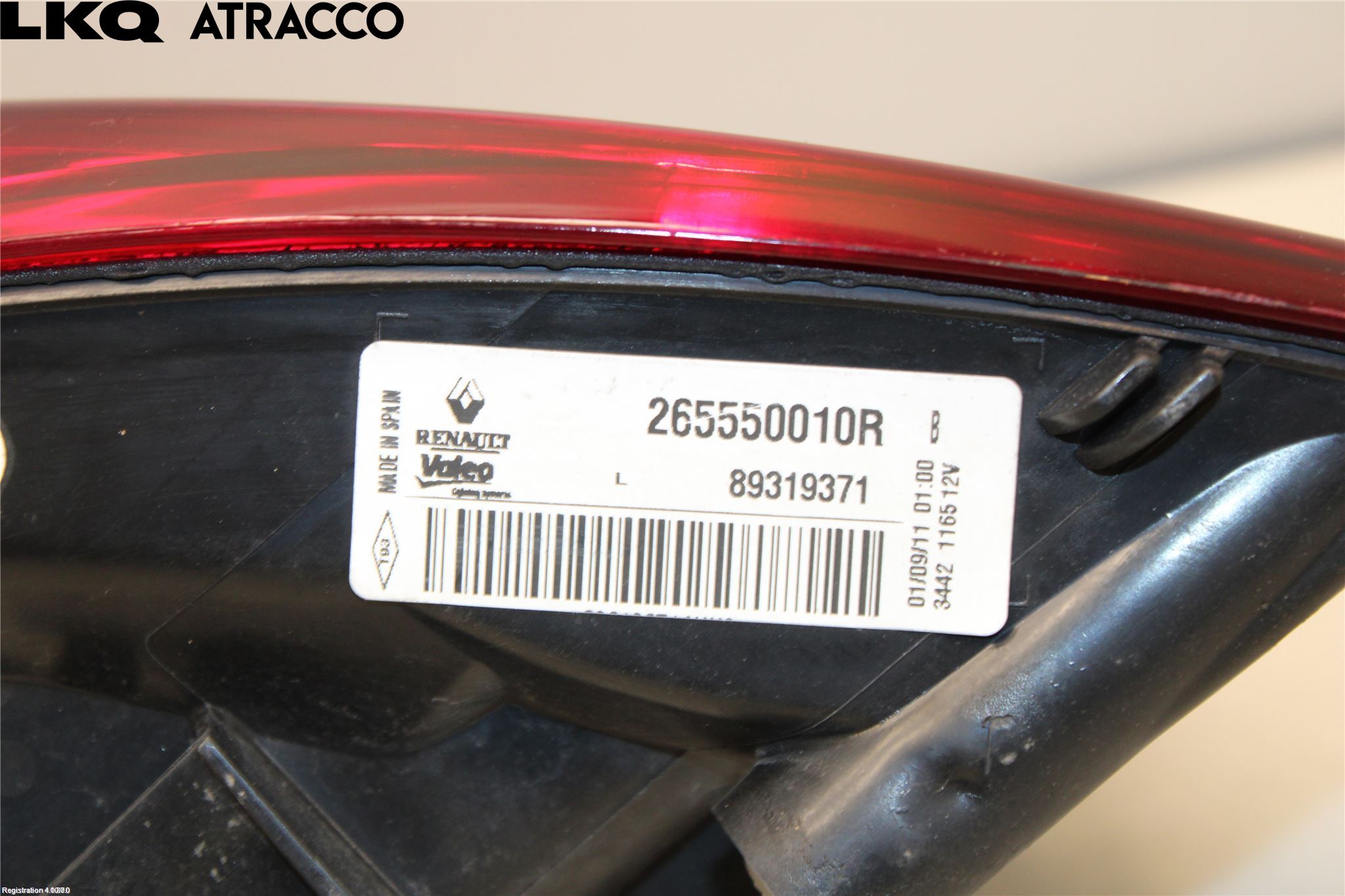 Renault MEGANE III 09-15 Bakljus Vänster