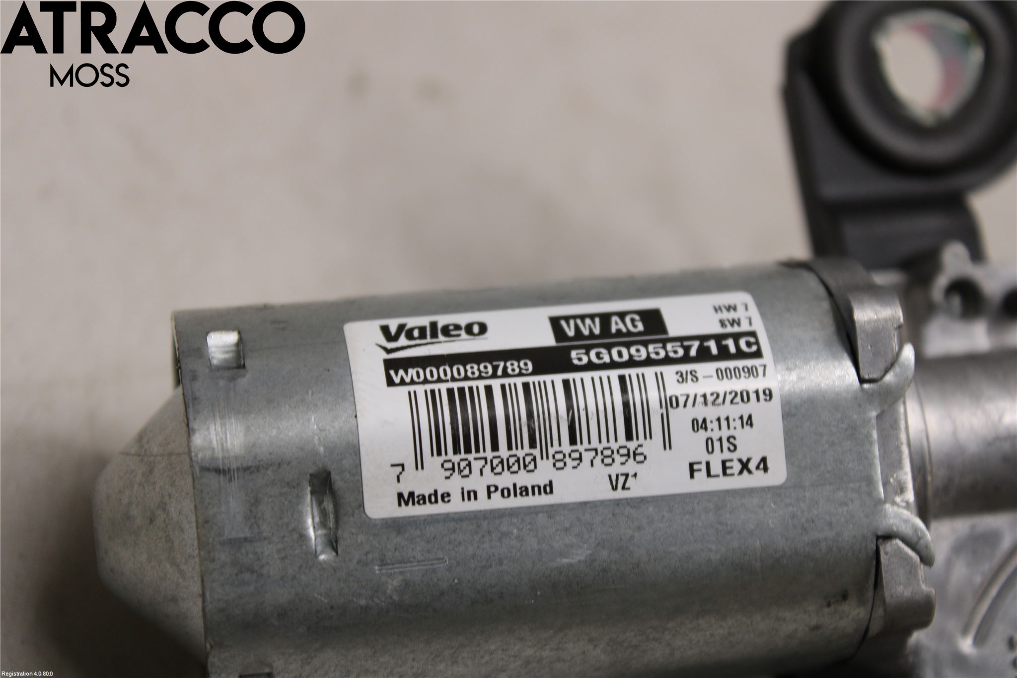 Volkswagen VW GOLF / E-GOLF VII 13-20 Torkarmotor Baklucka