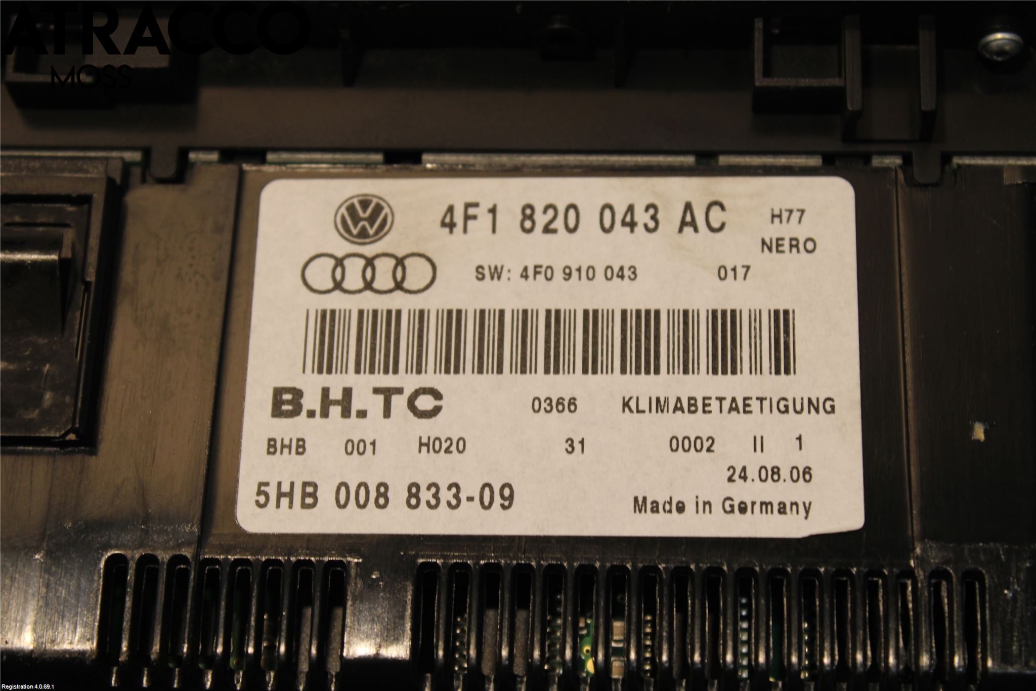 Audi A6/S6     05-11 Ac Styrenhet Ac Manöveren
