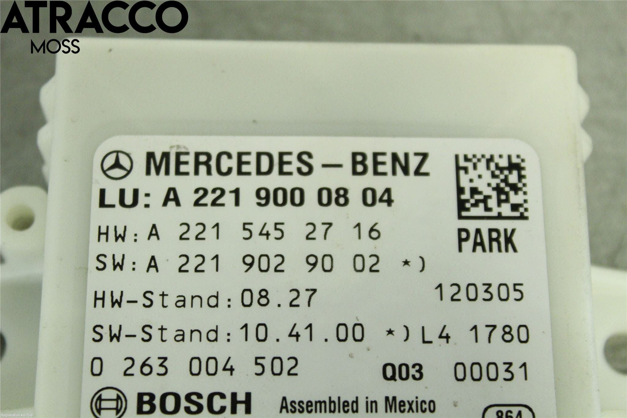 Mercedes-Benz MB S-KLASS (W221) 05-13 Styrenhet Parkeringshjälp