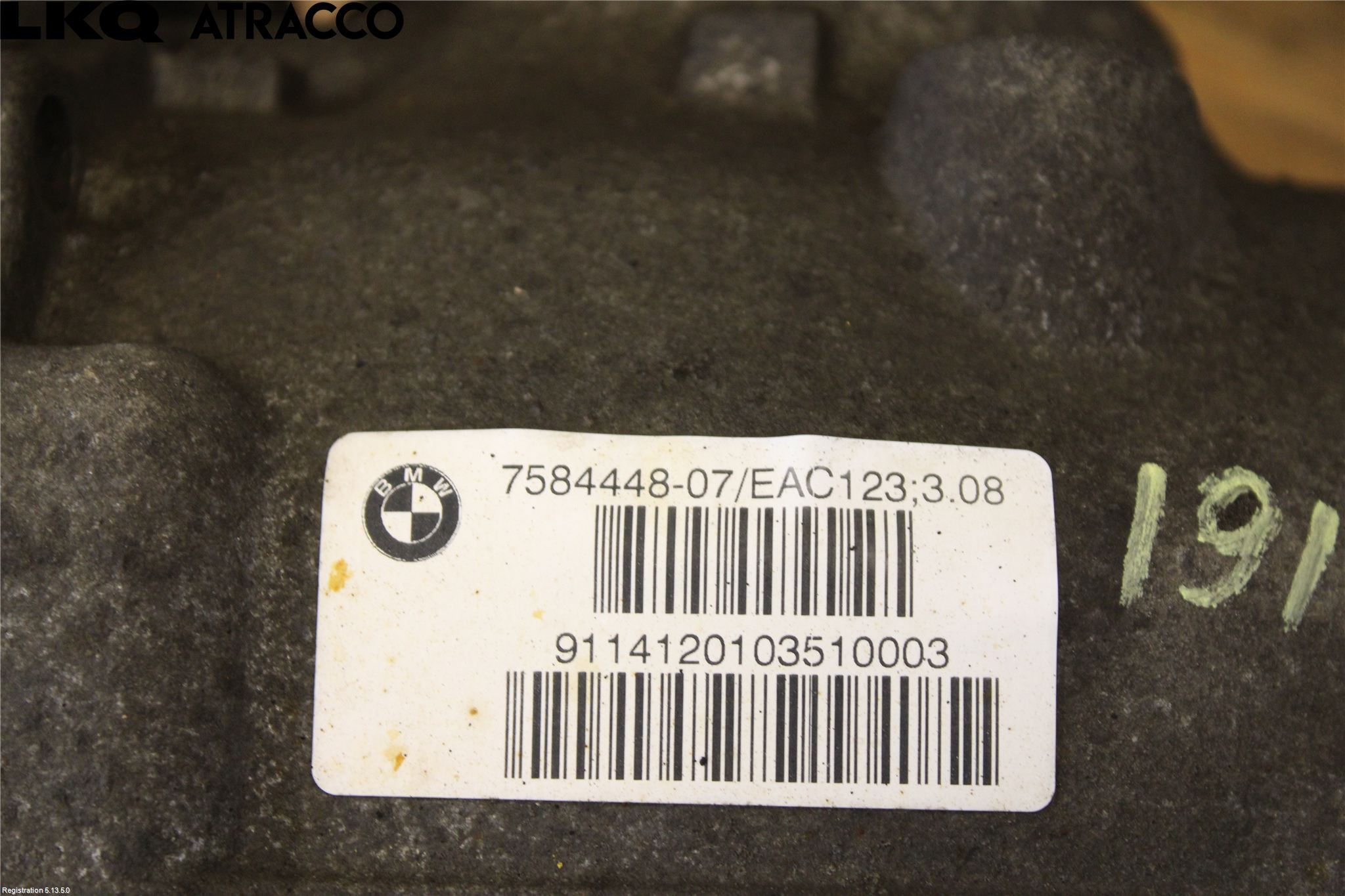 BMW 5 F10/F11/F18 09-17 Bakväxel-Diff