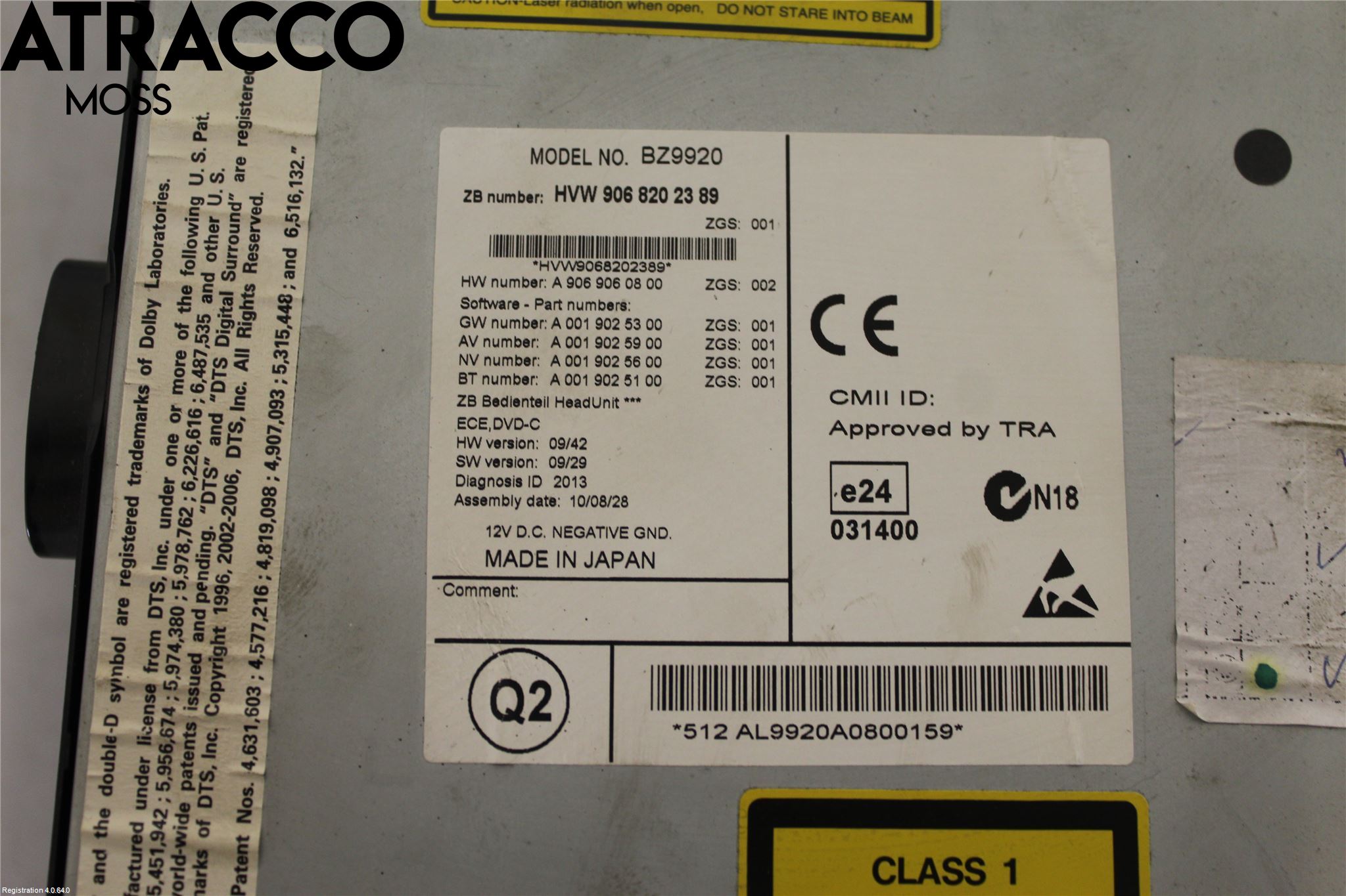 Volkswagen VW CRAFTER 06-16 Cd Radio - Multimediapanel