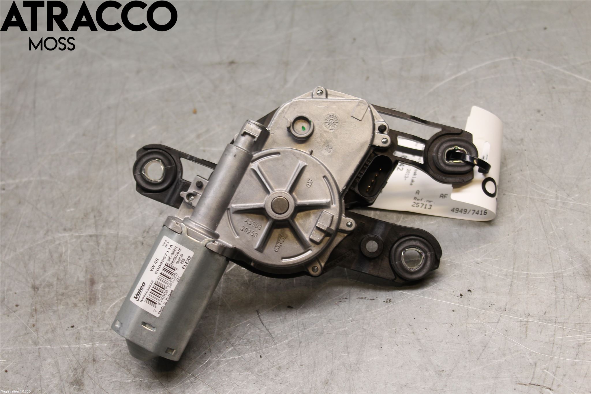 Volkswagen VW GOLF / E-GOLF VII 13-20 Torkarmotor Baklucka