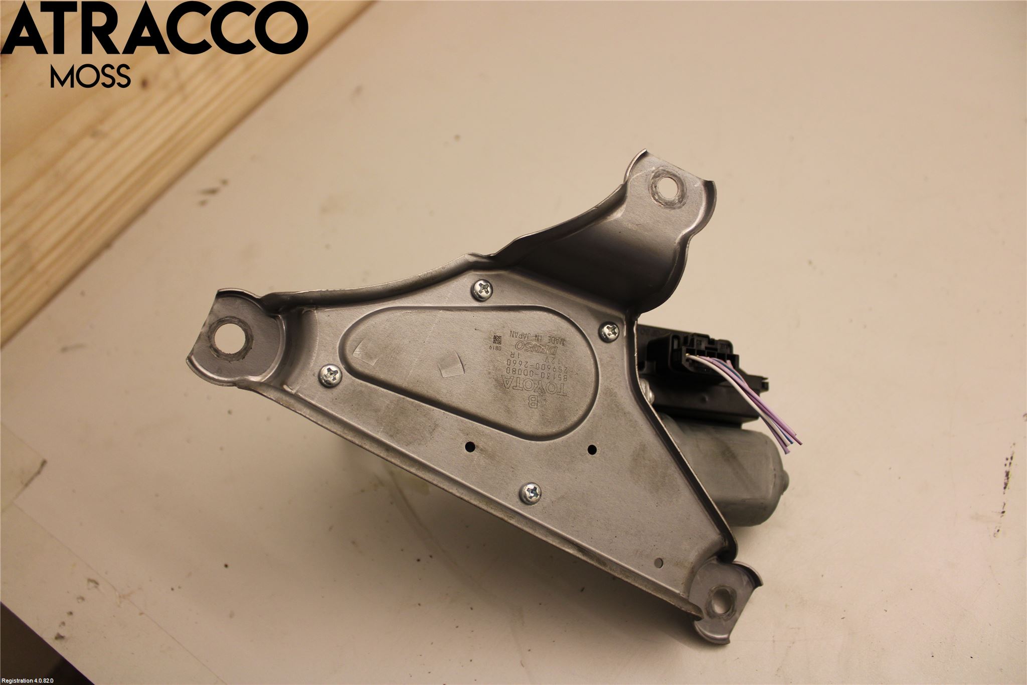 Toyota YARIS XP130 12-14 Torkarmotor Baklucka