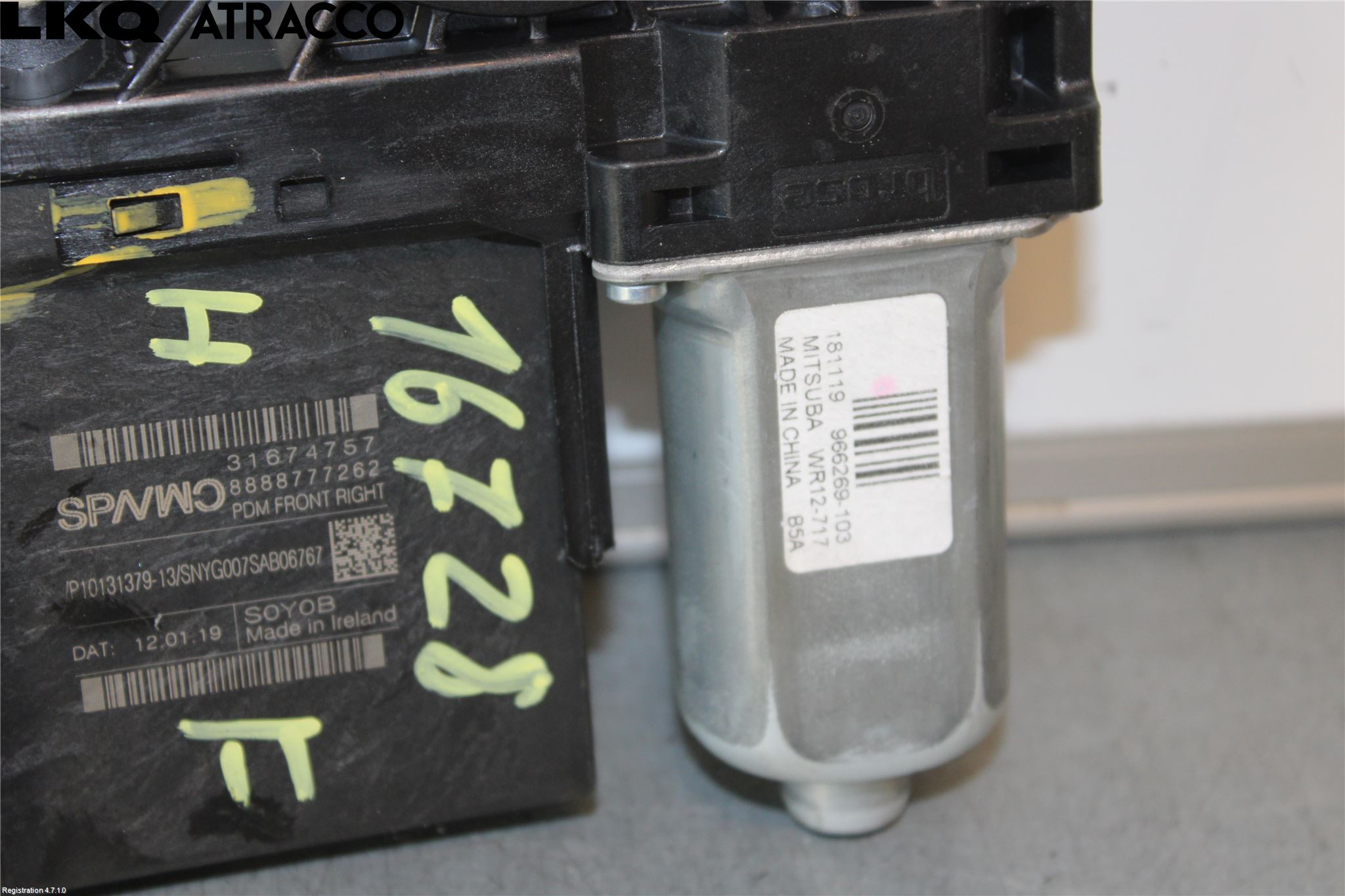Volvo V60 19- Fönsterhissmotor