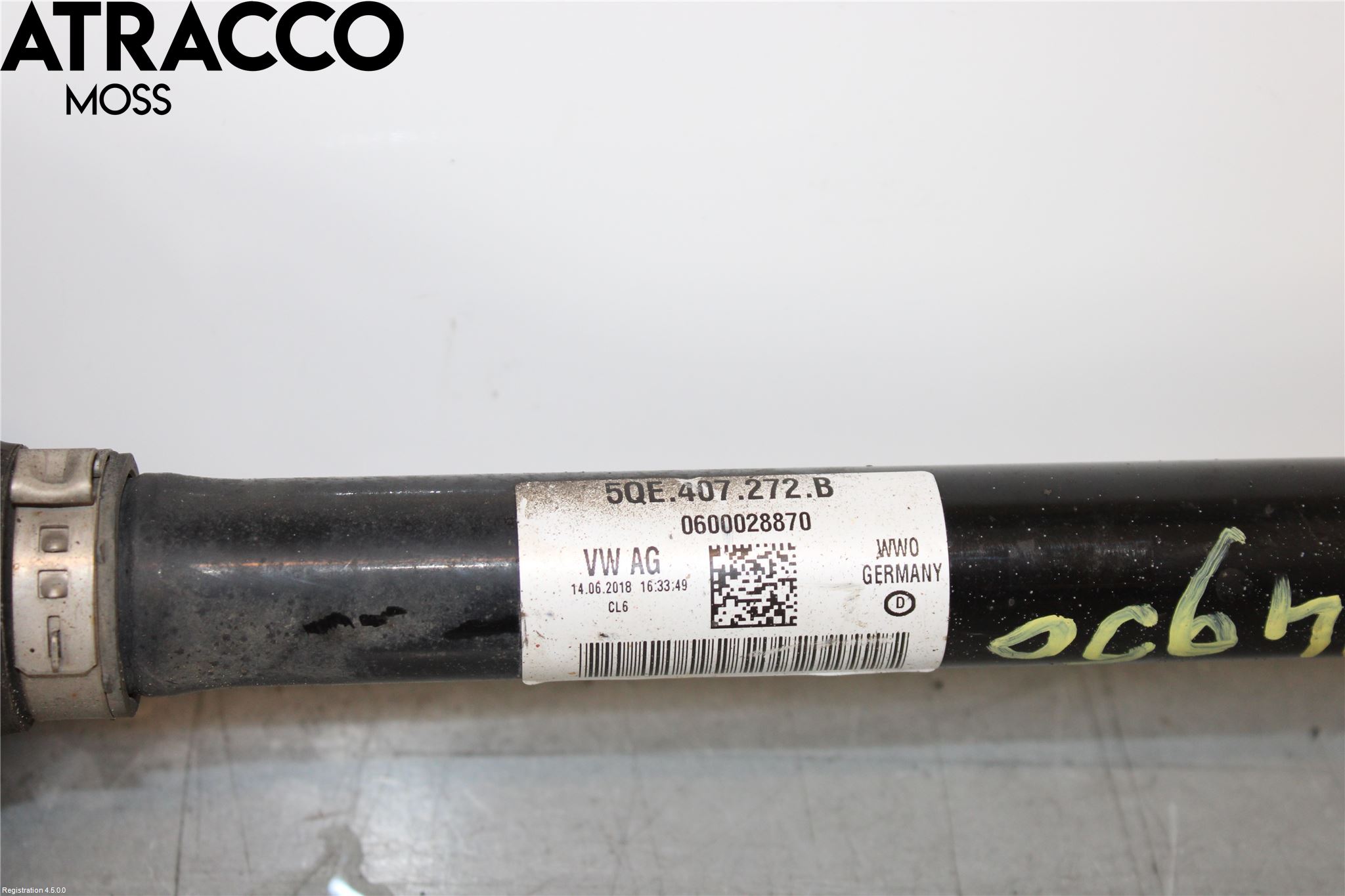 Volkswagen VW GOLF / E-GOLF VII 13-20 Drivaxel Fram Höger