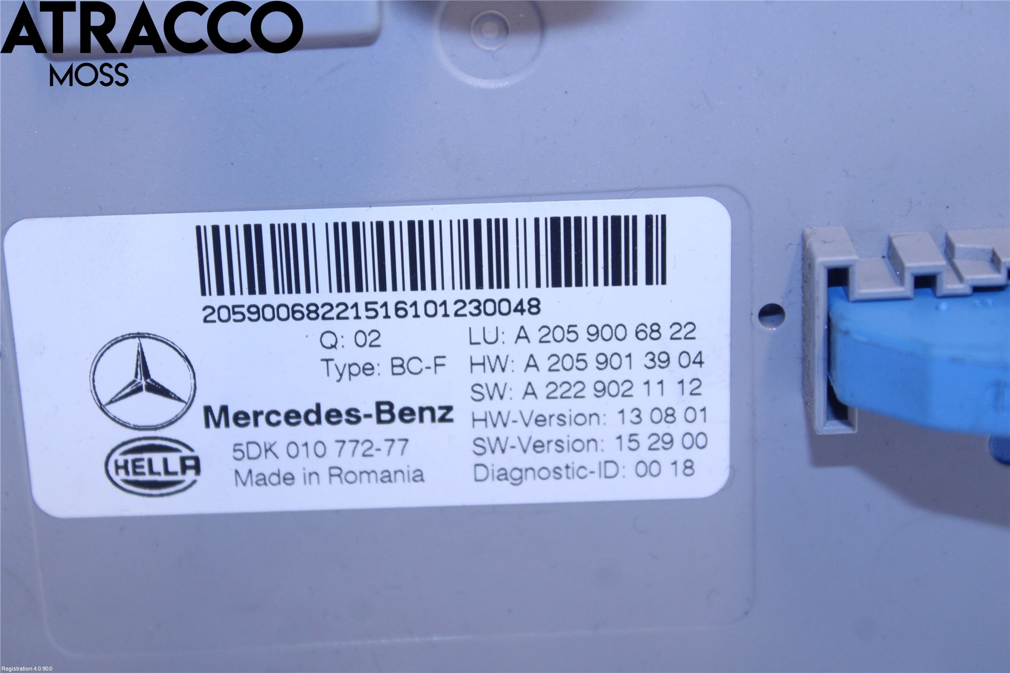 Mercedes-Benz MB C-KLASS (W205) 14-21 Styrenhet Övrigt