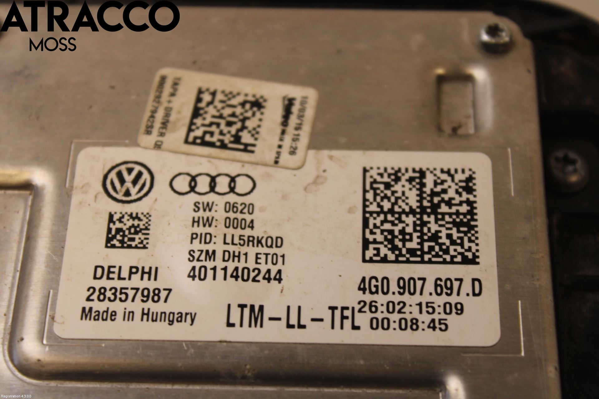 Audi Q5 09-16 Styrenhet Strålkastare