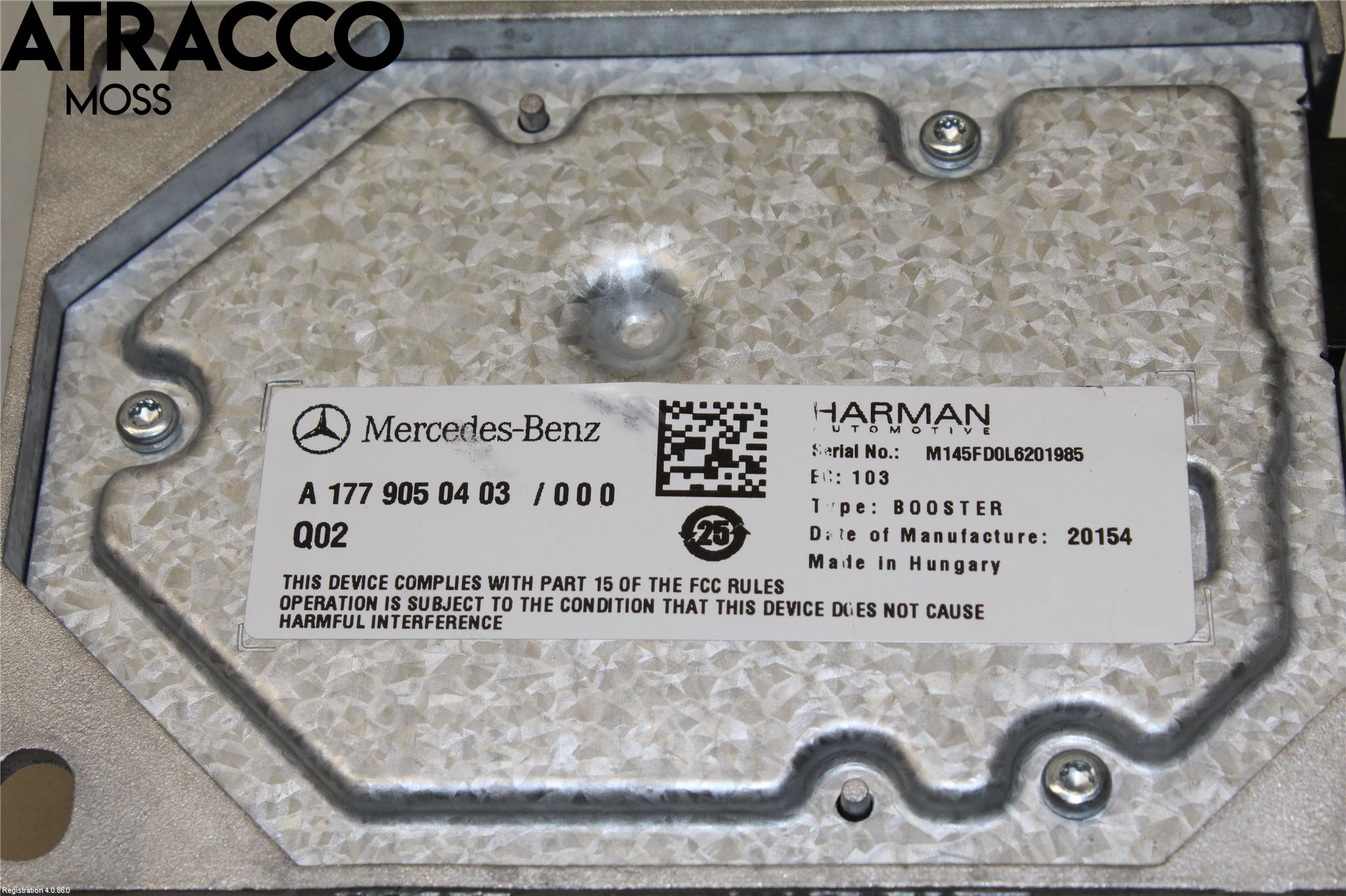 Mercedes-Benz MB EQC (N293) 20- Radio-Stereo Förstärkare