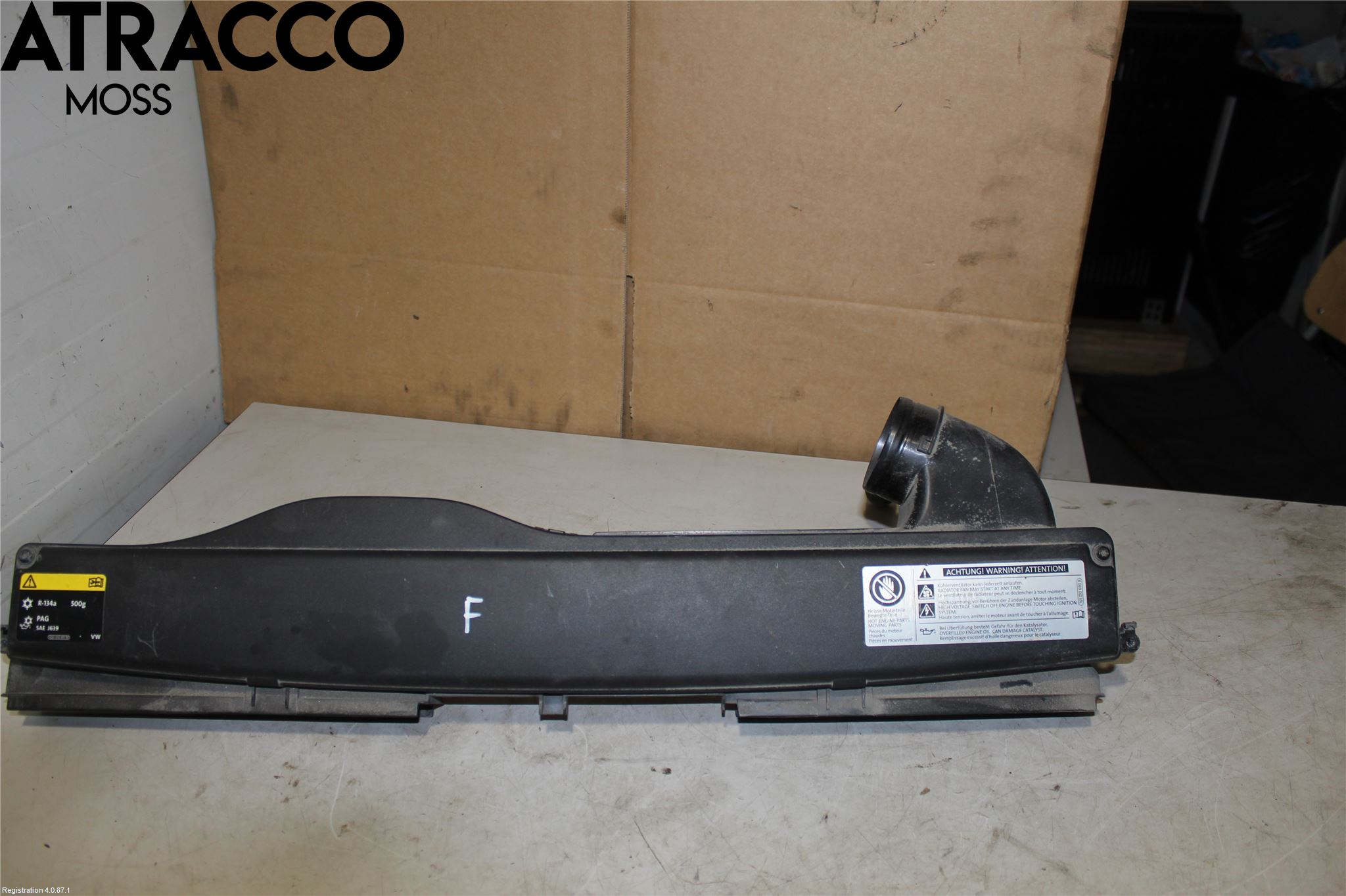 Volkswagen VW GOLF / E-GOLF VII 13-20 Deflektor Plåt-Plast Kylning