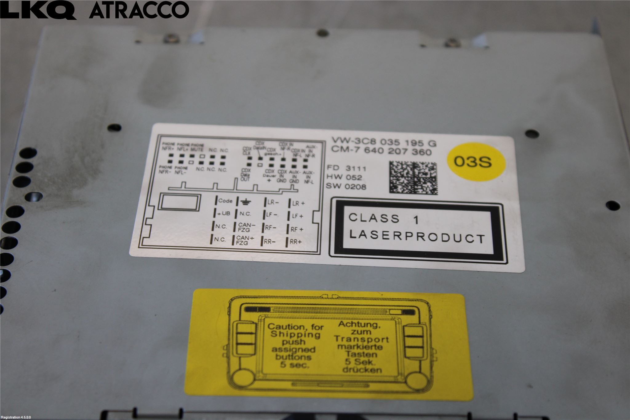 Volkswagen VW PASSAT 11-14 Cd Radio - Multimediapanel