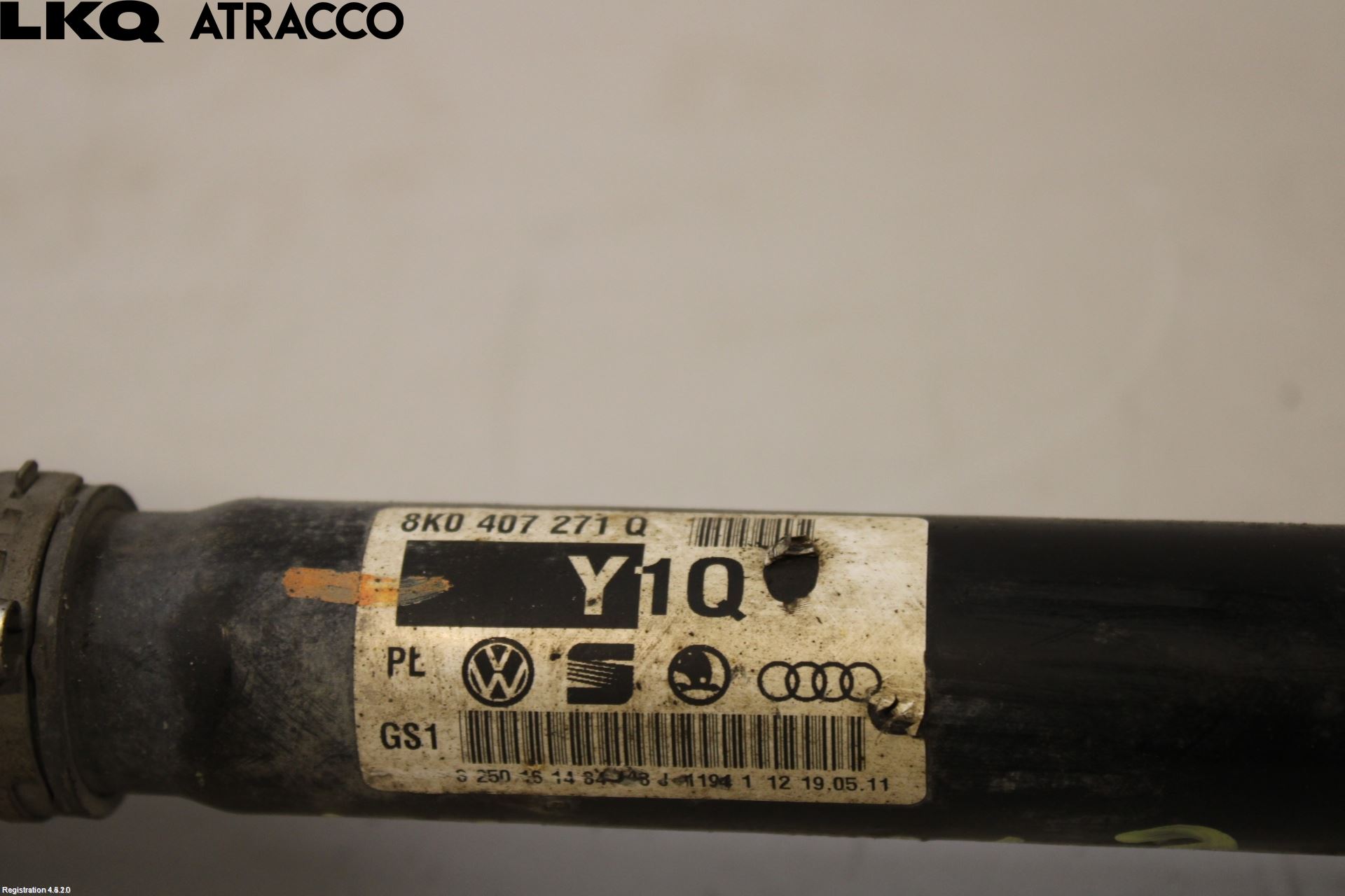 Audi A4/S4 08-11 Drivaxel Fram Vänster