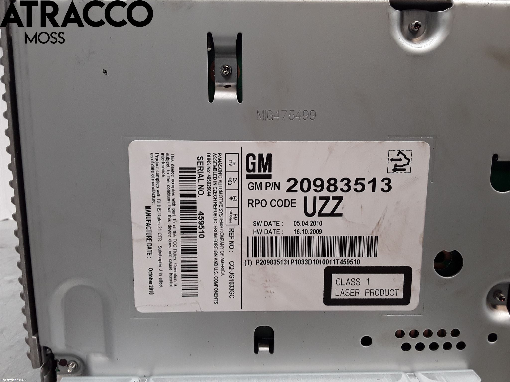 Opel ASTRA J 10-15 Radio
