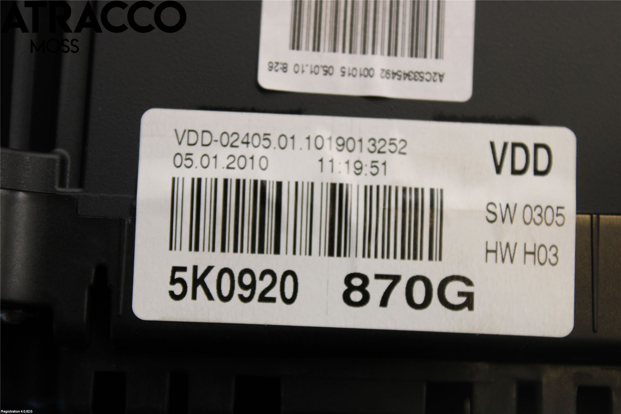 Volkswagen VW GOLF VI 09-13 Instrument Komb