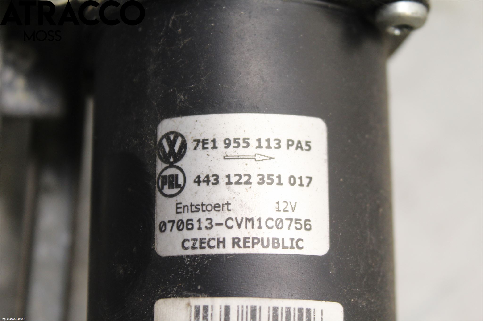 Volkswagen VW TRANSP/CARAVELLE (T5) 04-15 Torkarmotor Vindruta