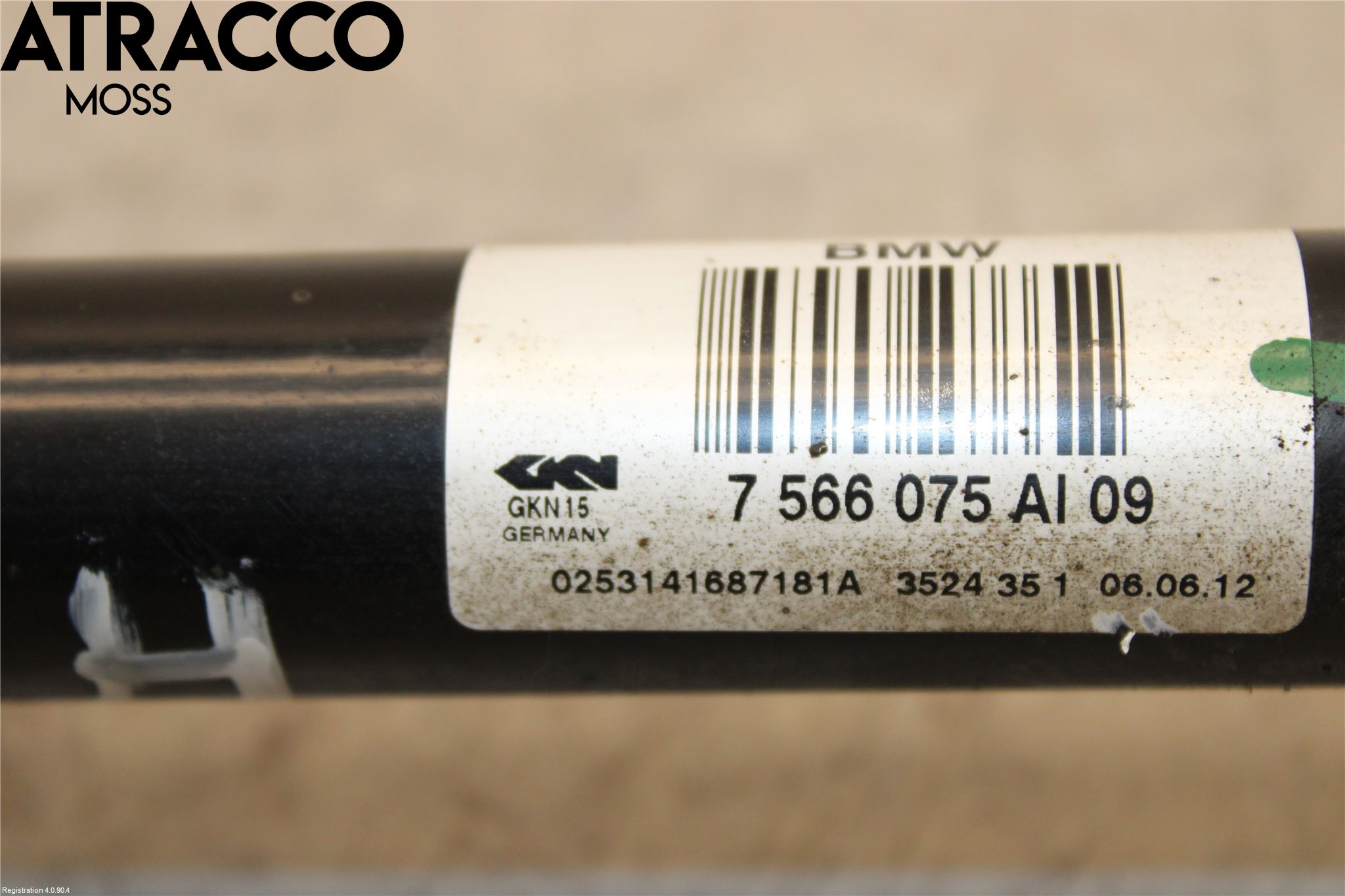 BMW 7 F01/02/03/04 09-15 Drivaxel Bak Höger