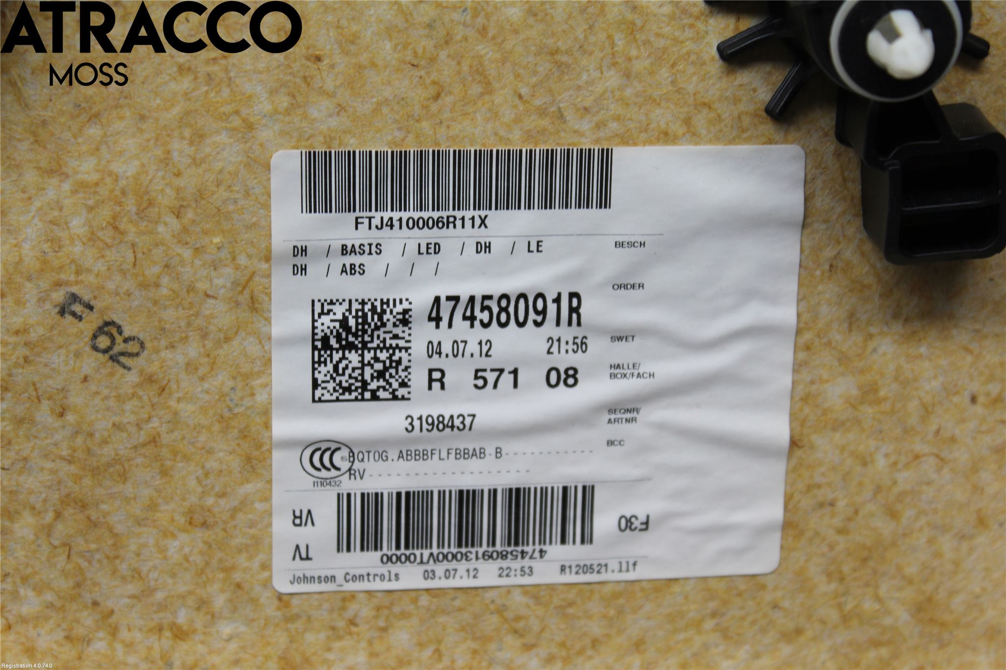 BMW 3 F30/F31/F80 12-19 Dörrklädsel Hö