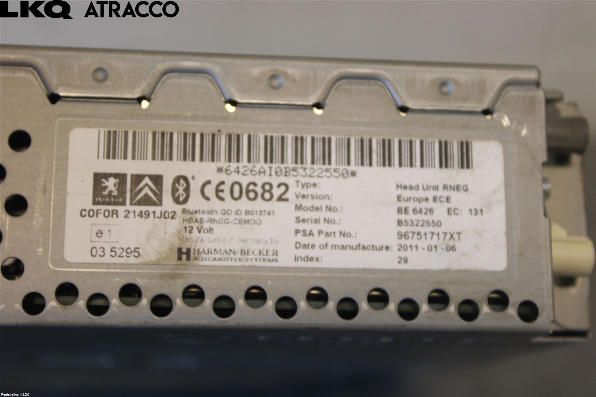 Peugeot 3008 09-16 Cd Radio - Multimediapanel