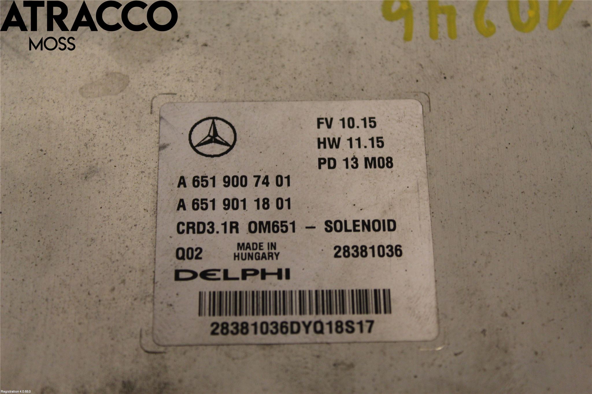 Mercedes-Benz MB E-KLASS (W212) 09-16 Styrenhet Insprut Bensin