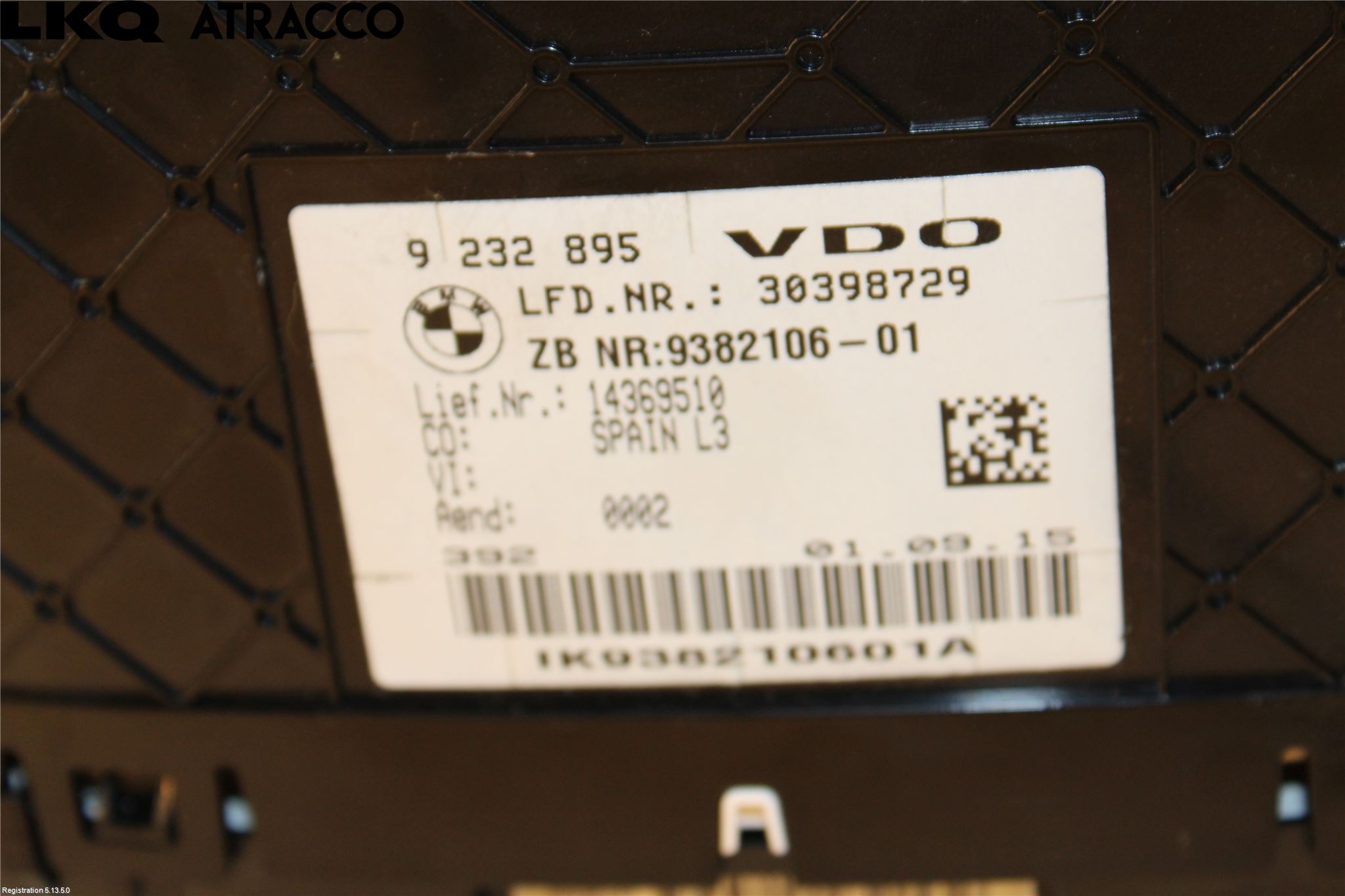 BMW 3 F30/F31/F80 12-19 Instrument Komb