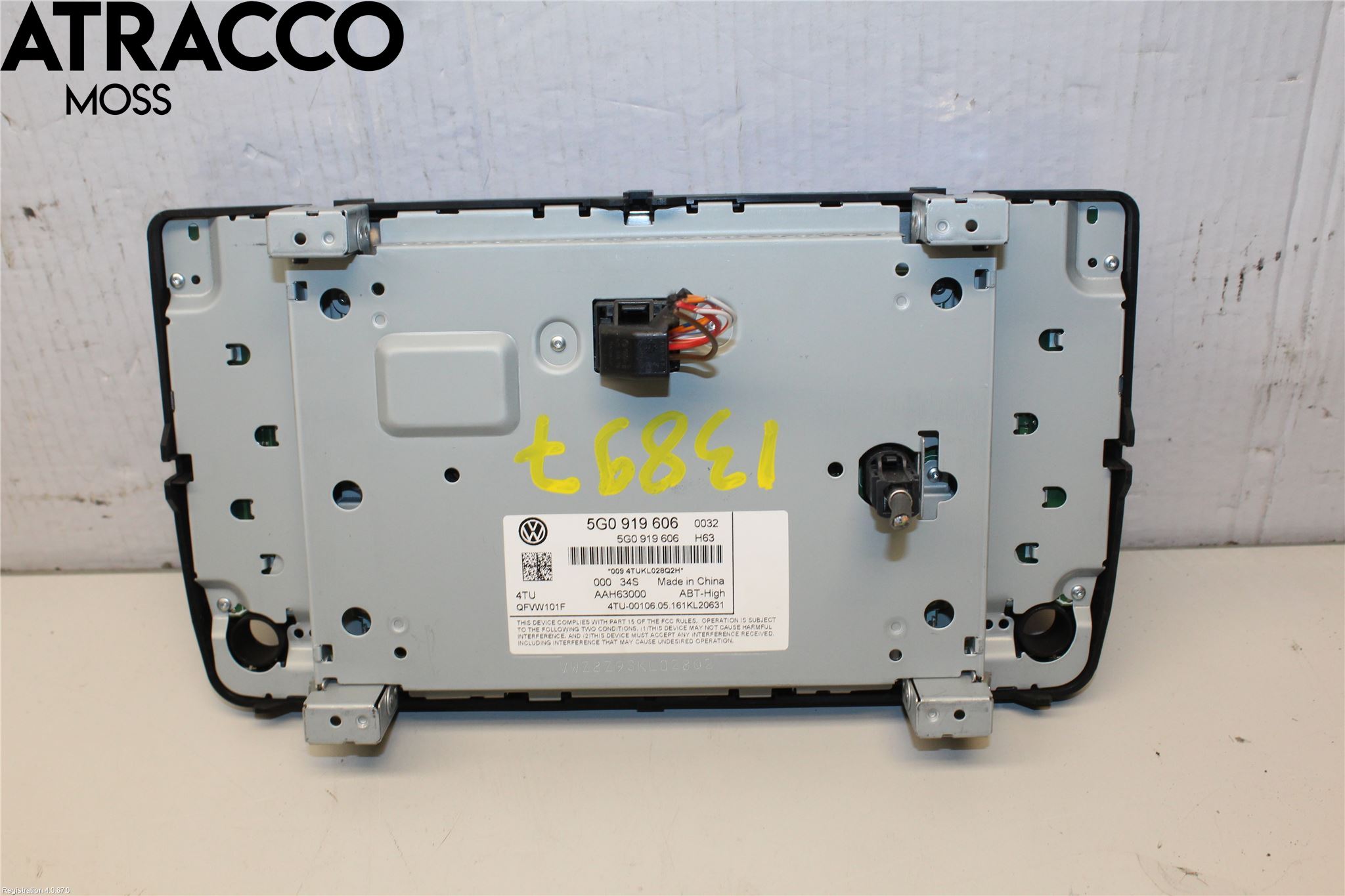 Volkswagen VW GOLF / E-GOLF VII 13-20 Multifunktionsdisplay