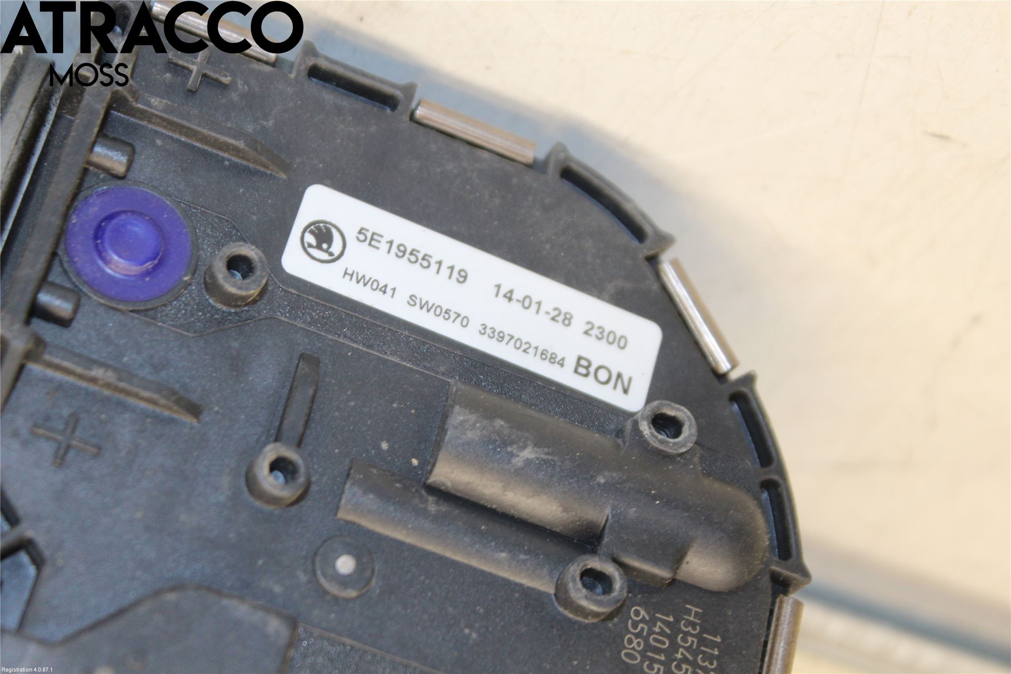 Skoda OCTAVIA (5E) 13-20 Torkarmotor Vindruta