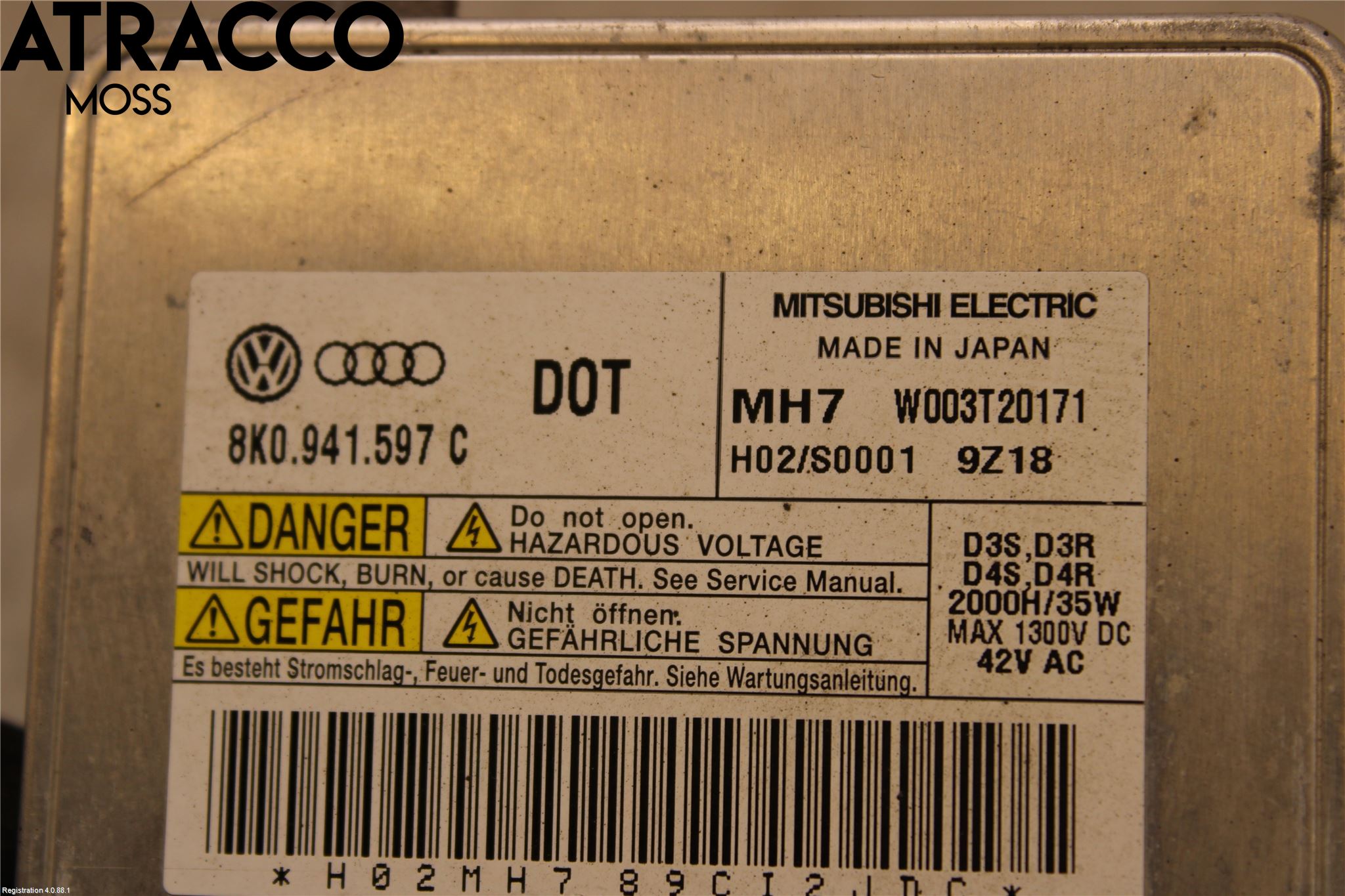 Audi A3/S3 05-13 Styrenhet Strålkastare