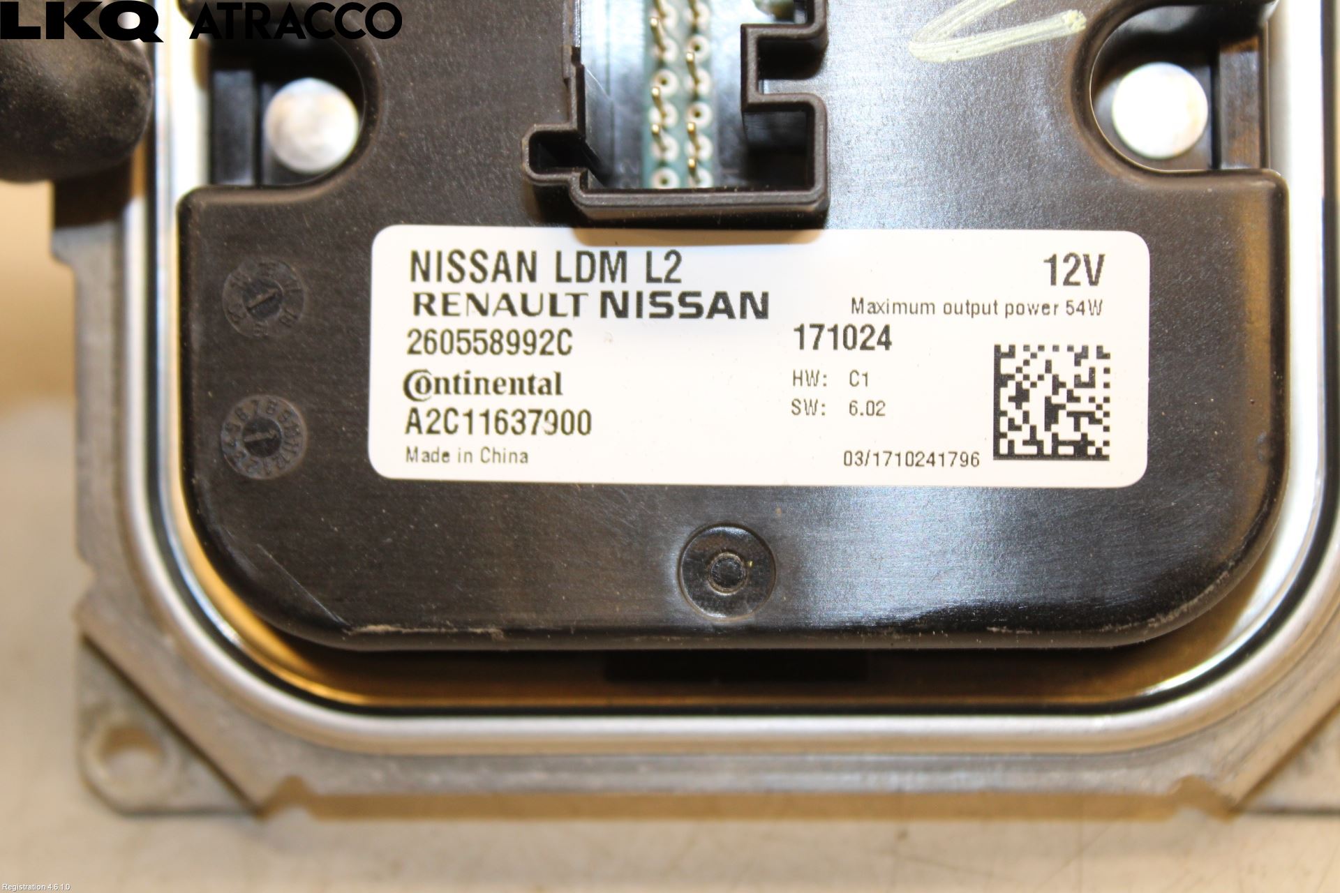 Nissan LEAF 18- Styrenhet Strålkastare