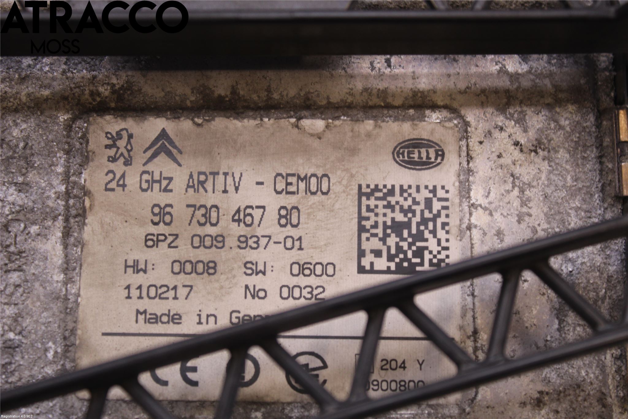 Peugeot 3008 09-16 Sensor Aktivt Kollisionsskydd
