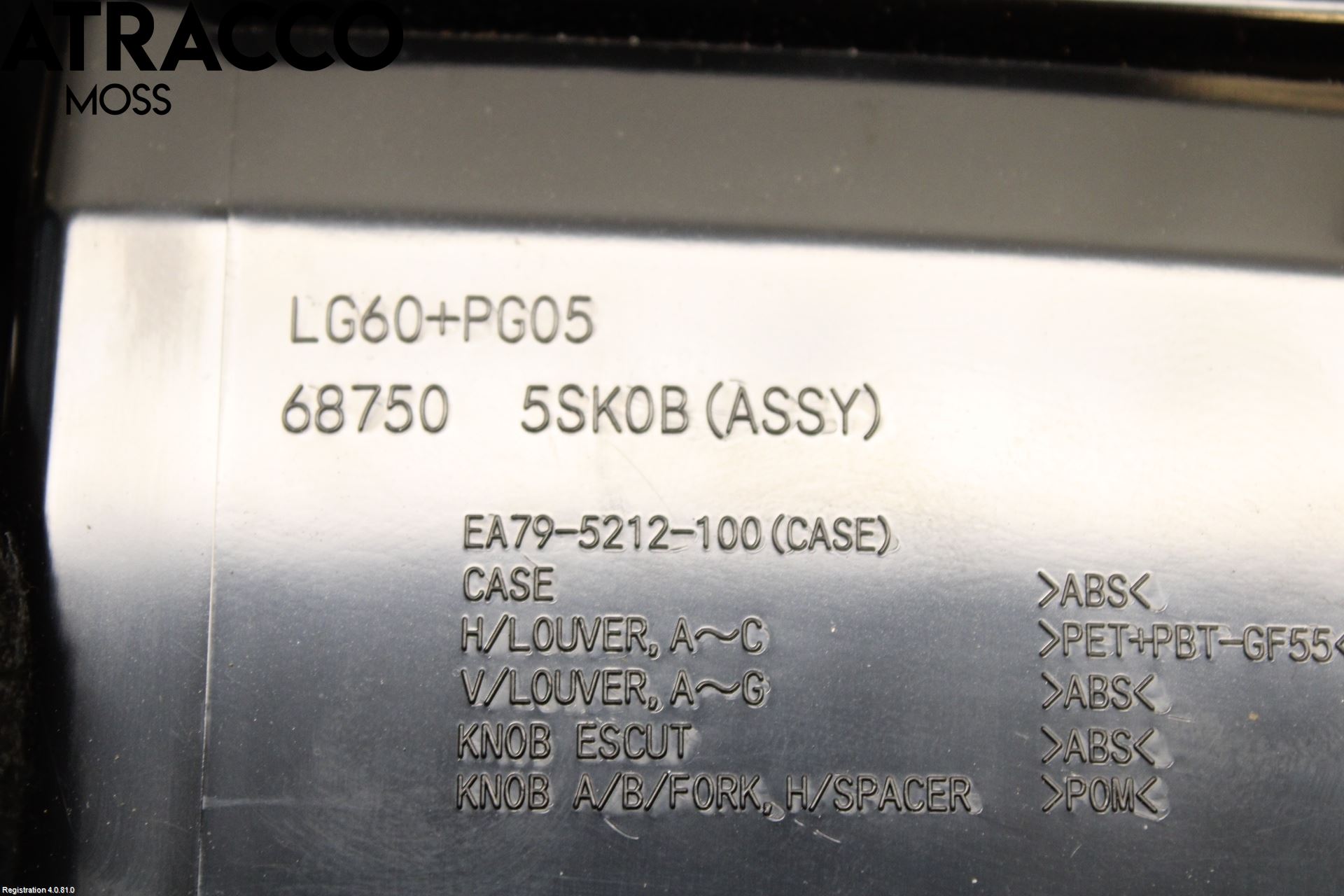 Nissan LEAF 18- Defrosterkanal-Munstycke