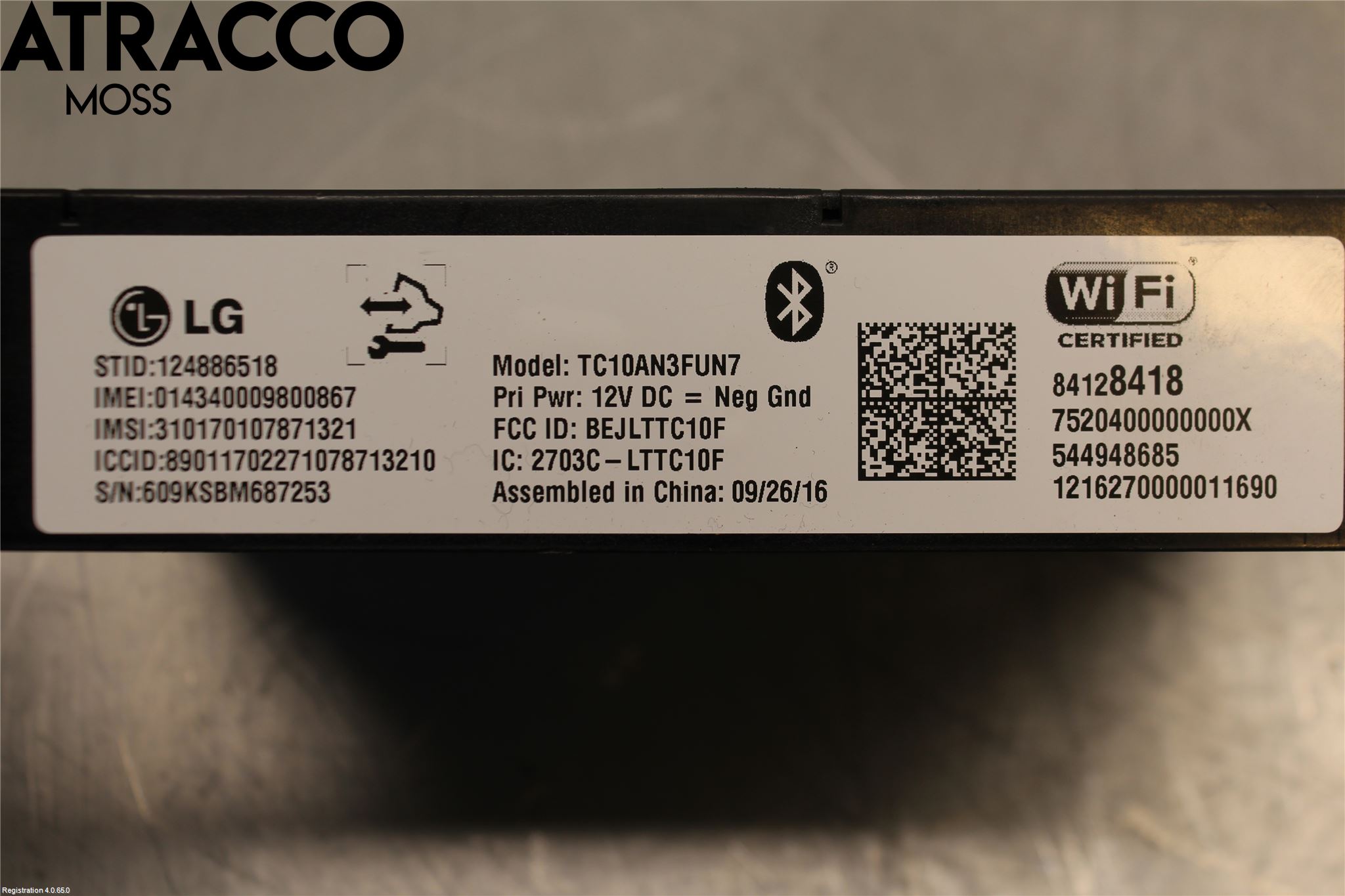 Övriga CHEVROLET BOLT Radio Övrigt