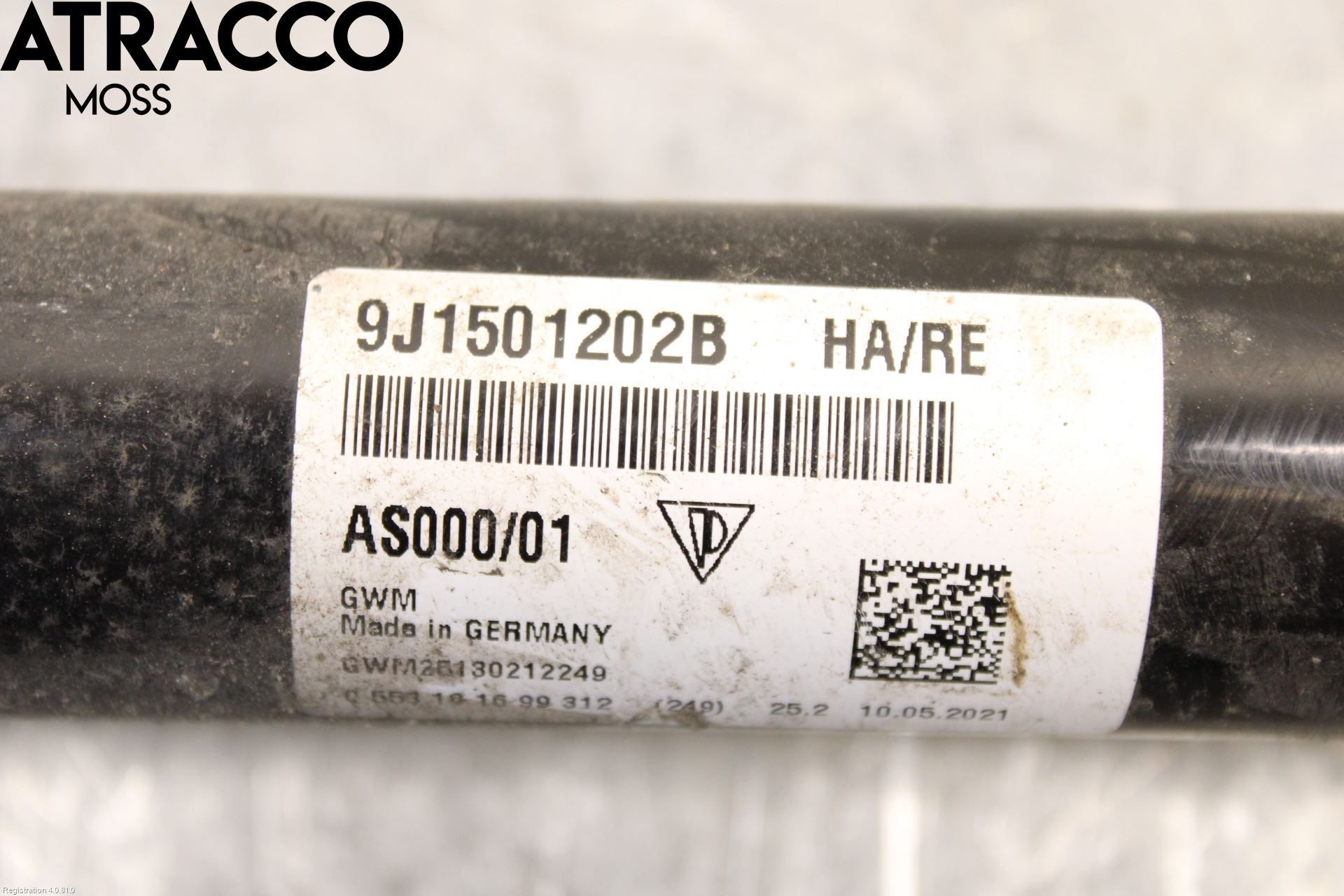 Porsche TAYCAN 20- Drivaxel Bak Höger