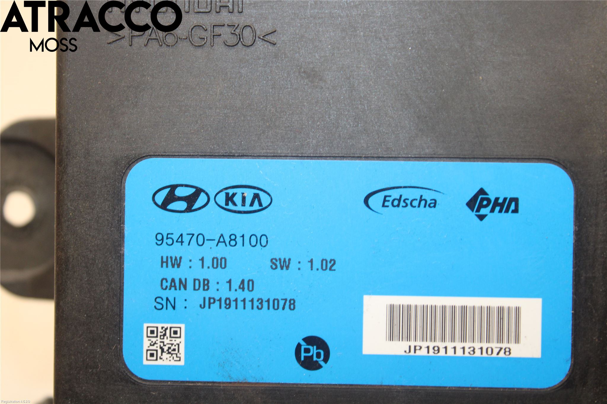 Kia OPTIMA 16-20 Styrenhet Baklucka
