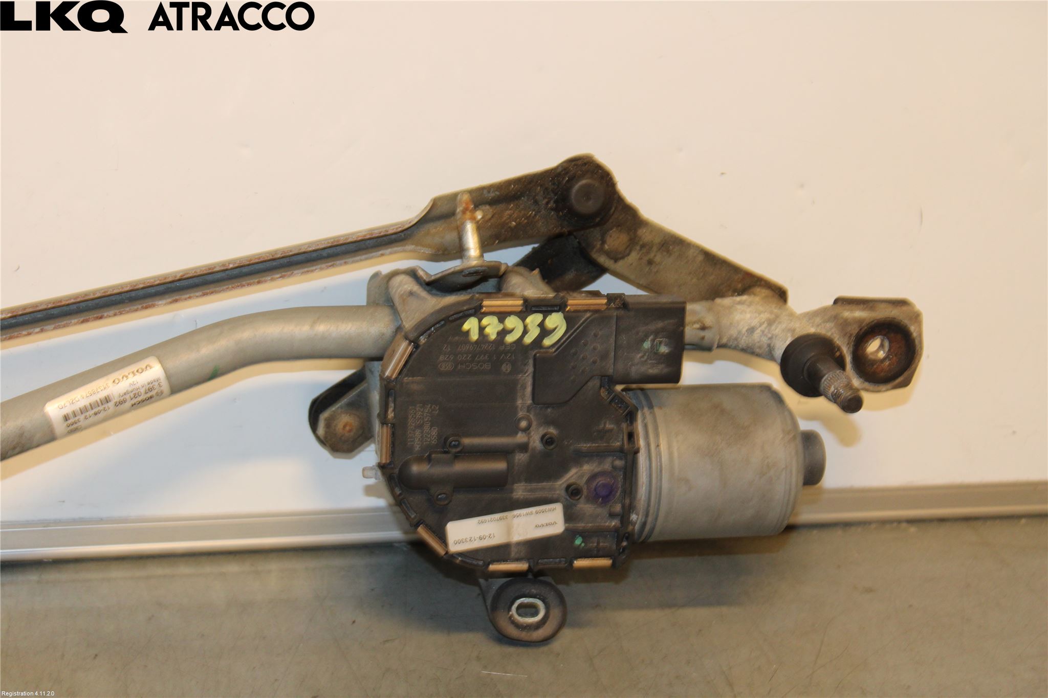 Volvo V40 12-19 Torkarmotor Vindruta