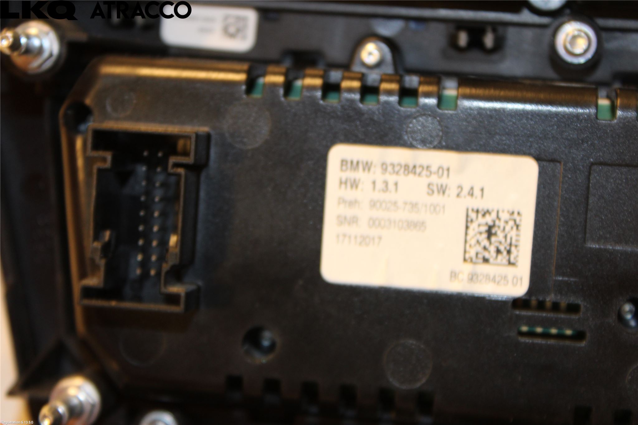 BMW 5 F10/F11/F18 09-17 Ac Styrenhet Ac Manöveren