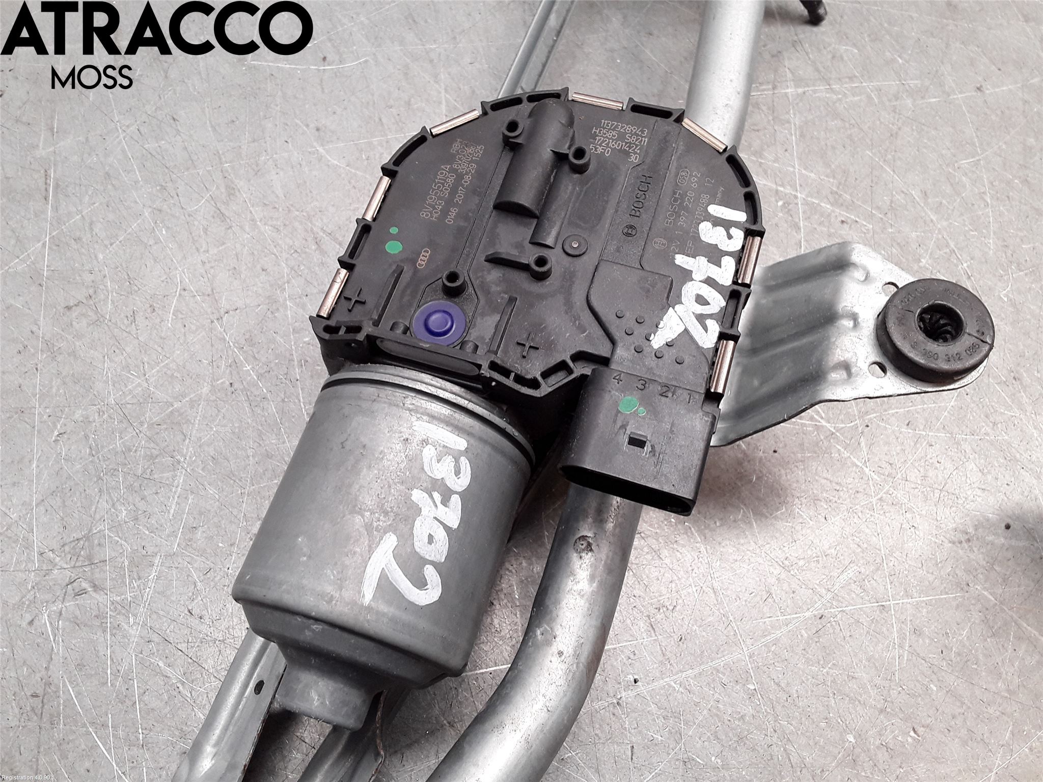 Audi A3/S3 8V 13-20 Torkarmotor Vindruta