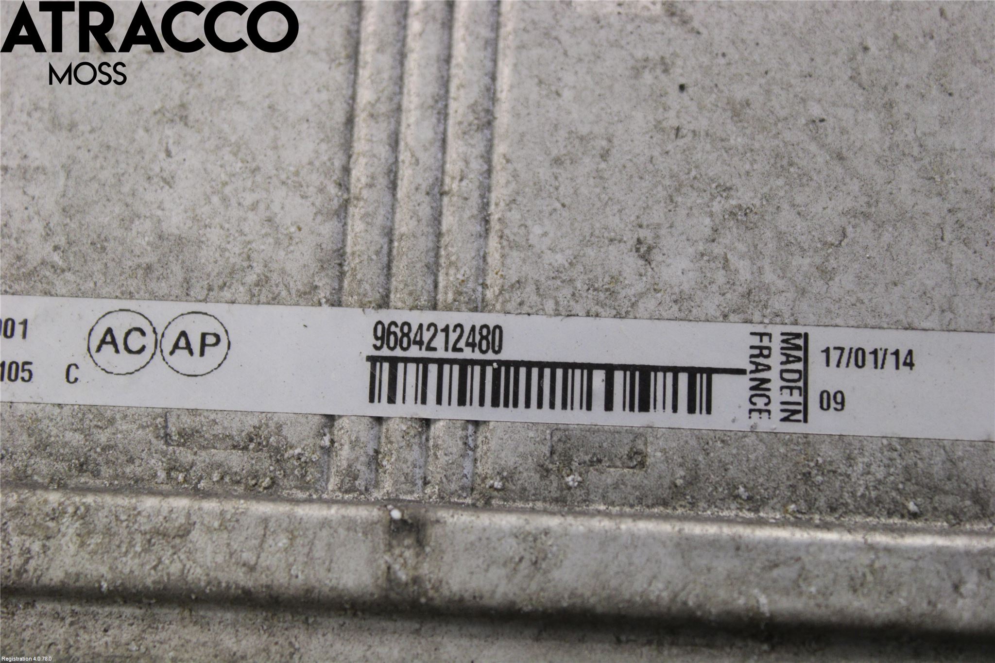 Citroen BERLINGO 08-18 Laddluft-Intercooler Kyl