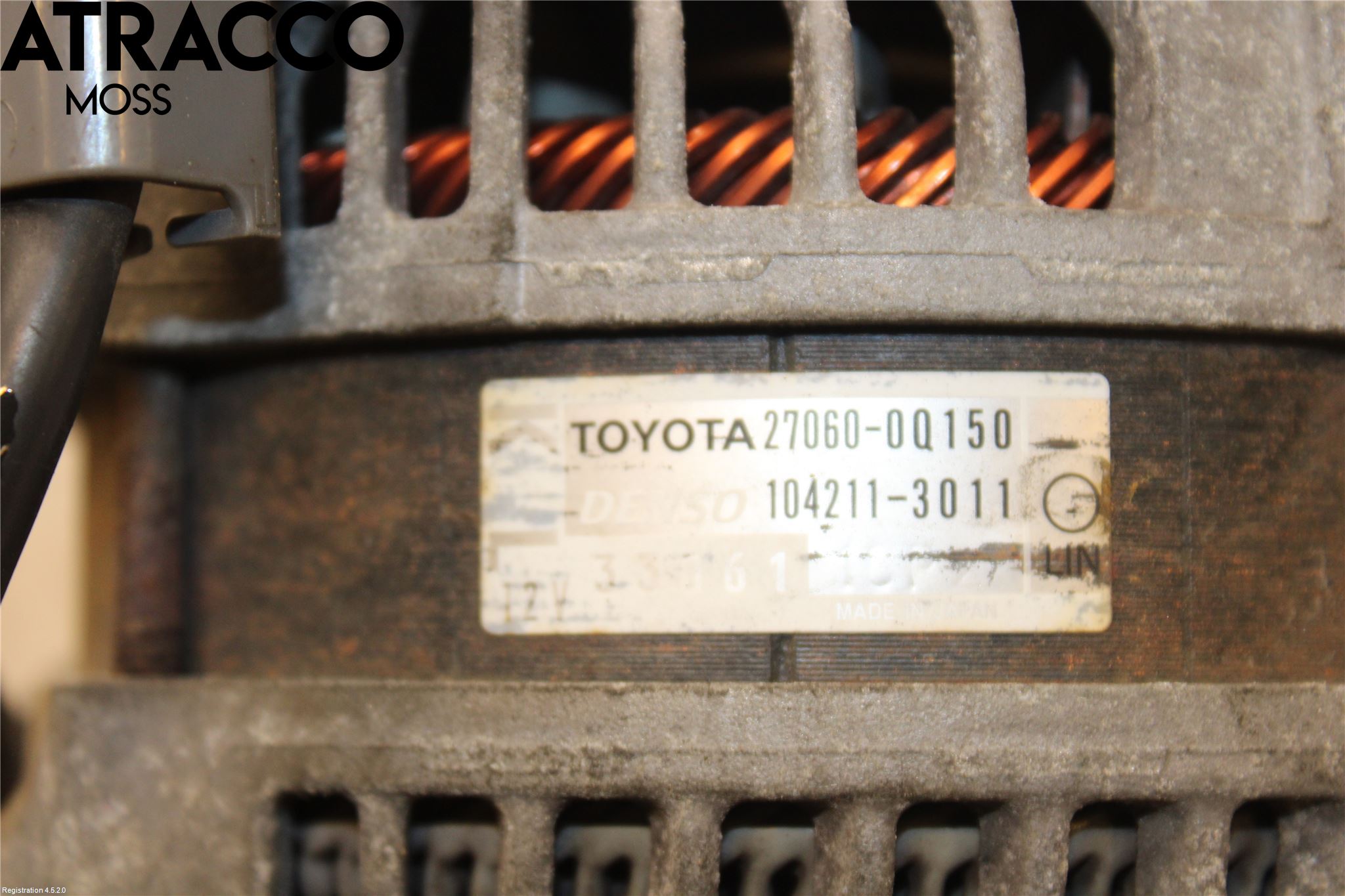 Toyota YARIS XP130 12-14 Generator