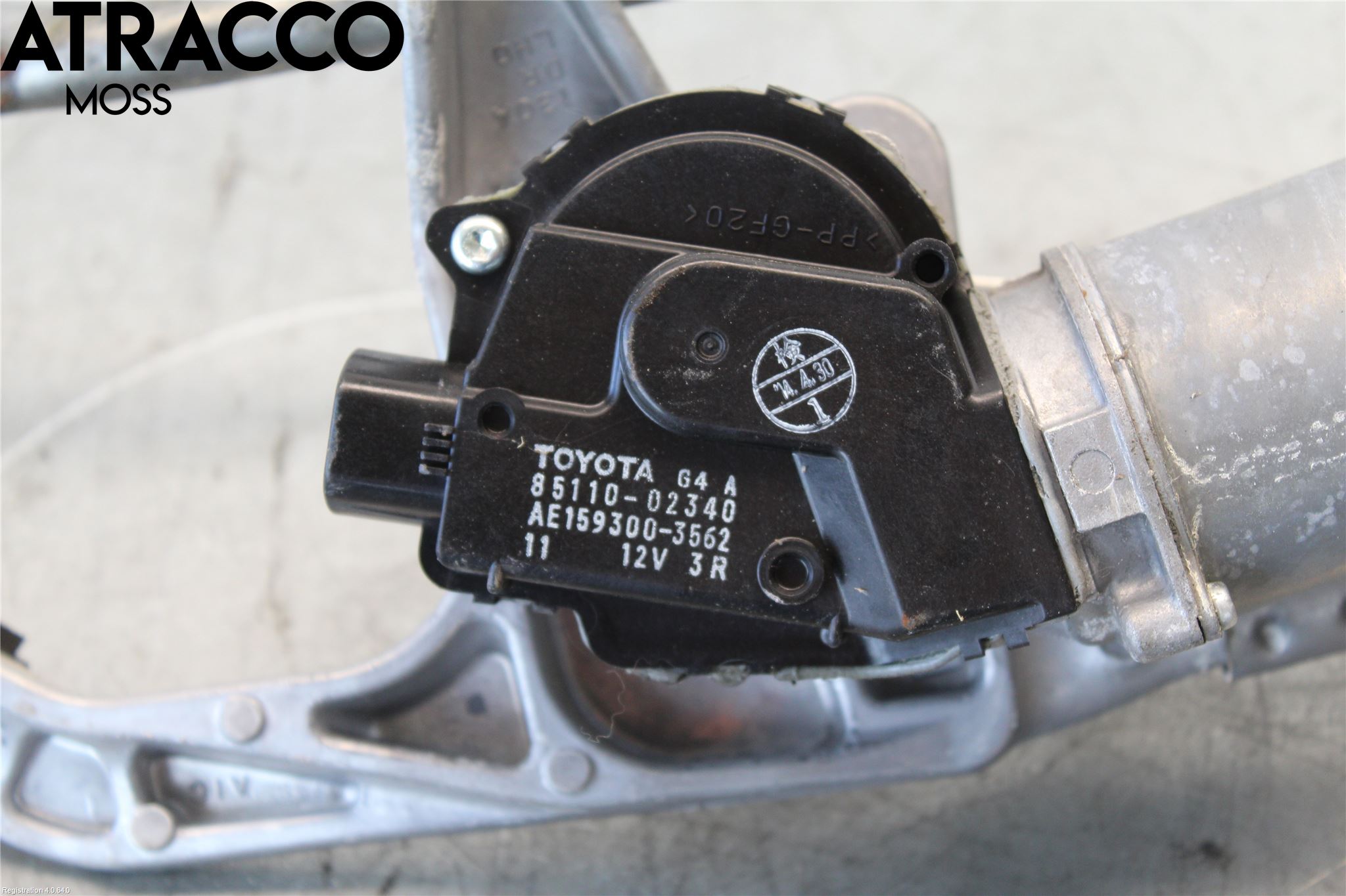 Toyota AURIS 13-19 Torkarmotor Vindruta