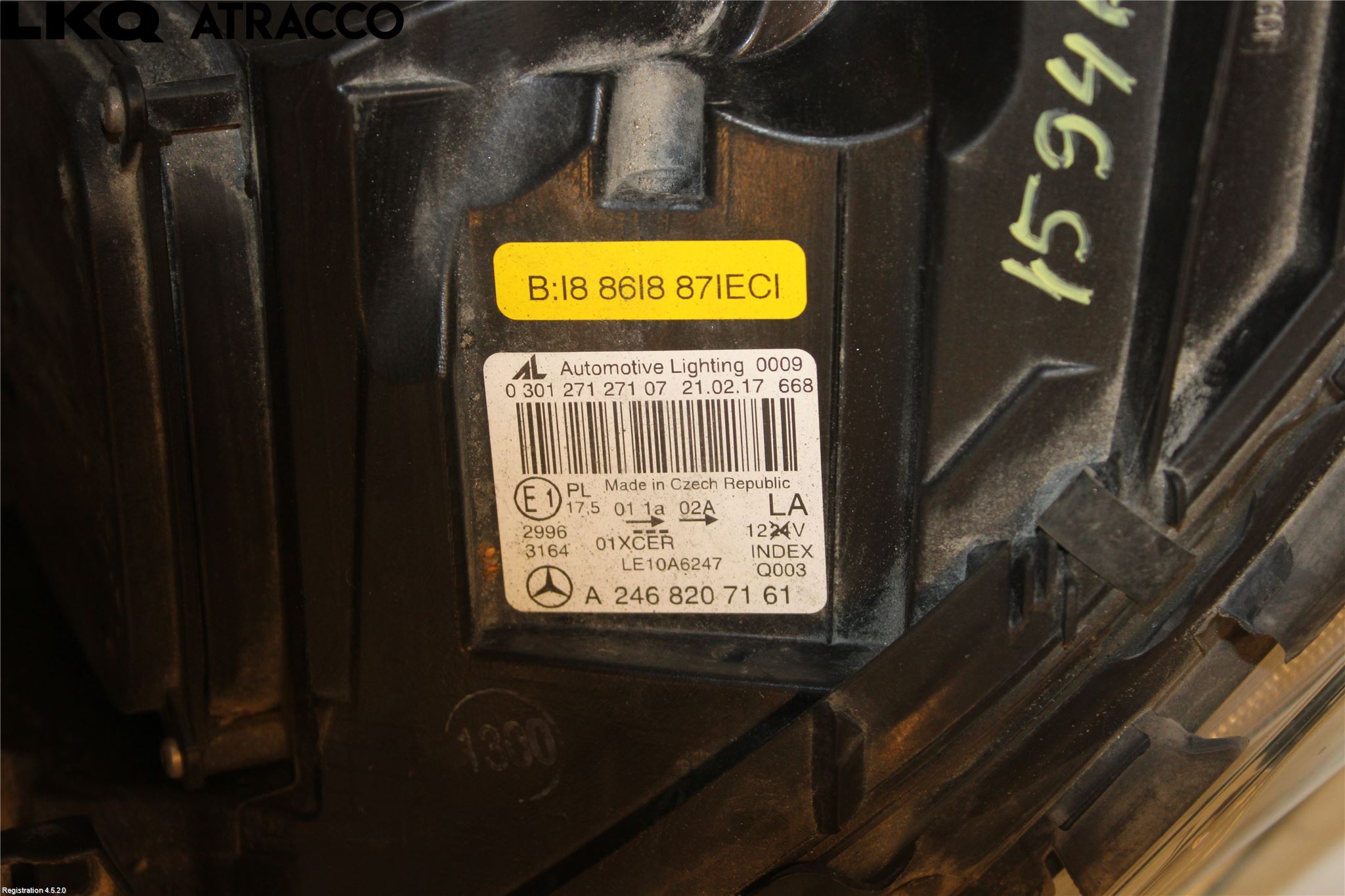 Mercedes-Benz MB B-KLASS (W246/W242) 12-19 Strålkastare Vänster