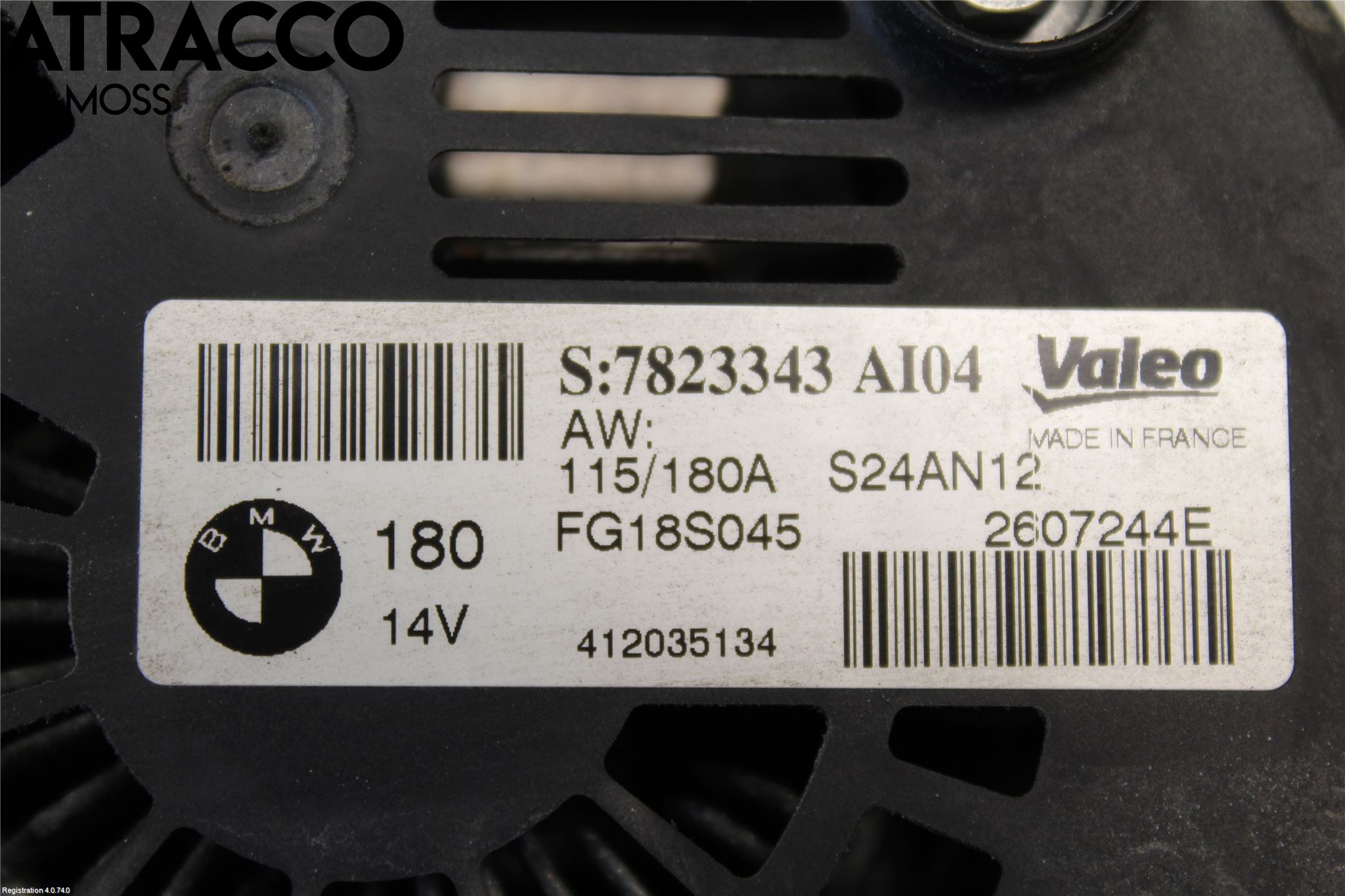 BMW 3 F30/F31/F80 12-19 Generator