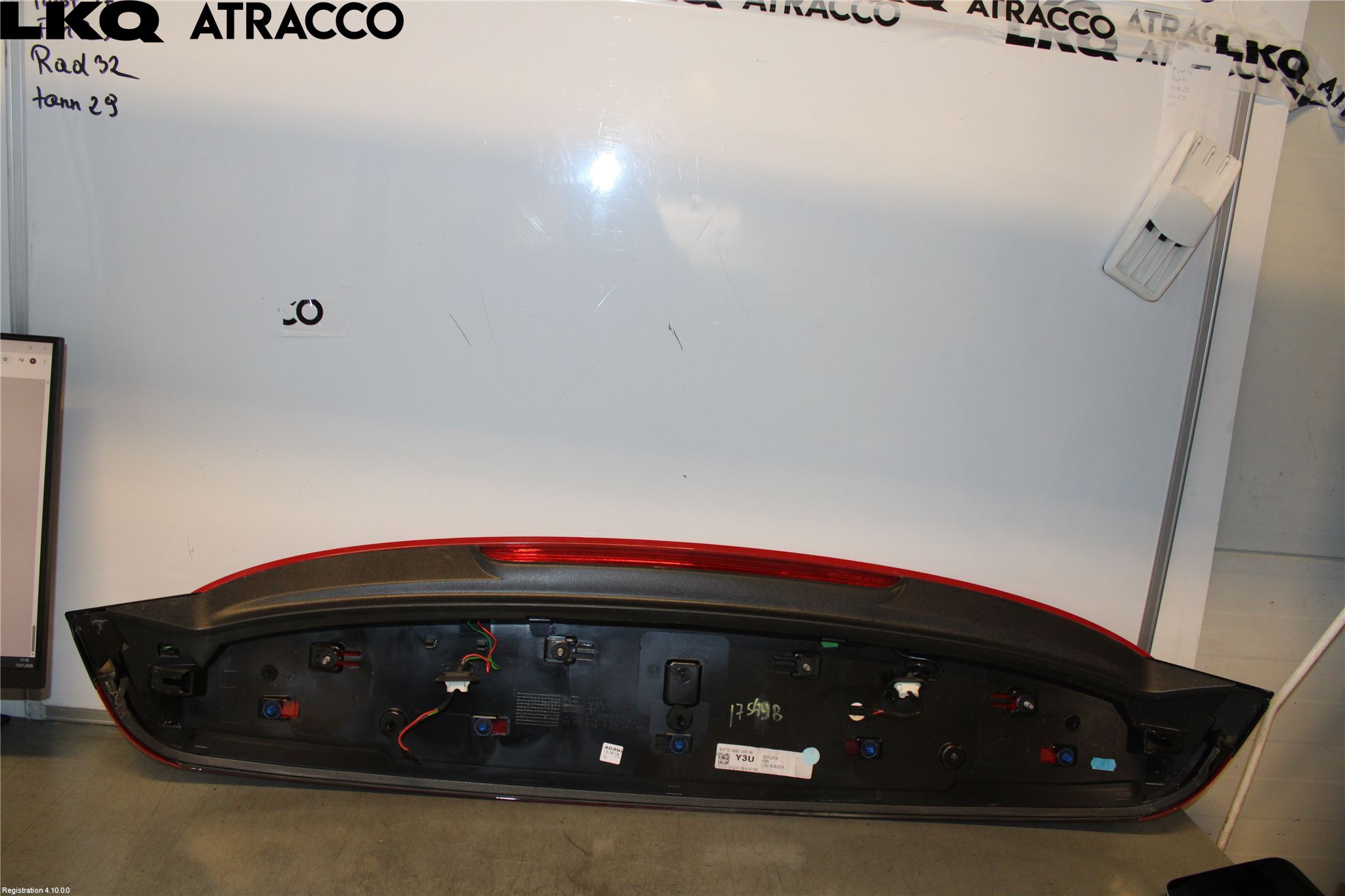 Audi A3/S3 8V 13-20 Spoiler Baklucka