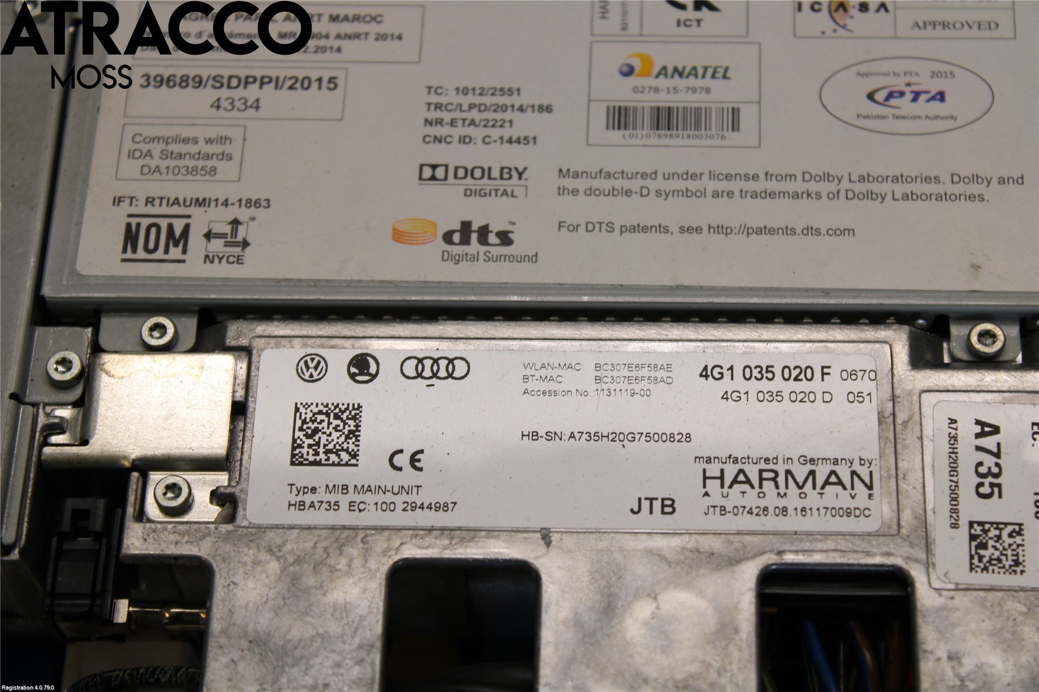 Audi A6/S6 4G 11-18 Cd Radio - Multimediapanel