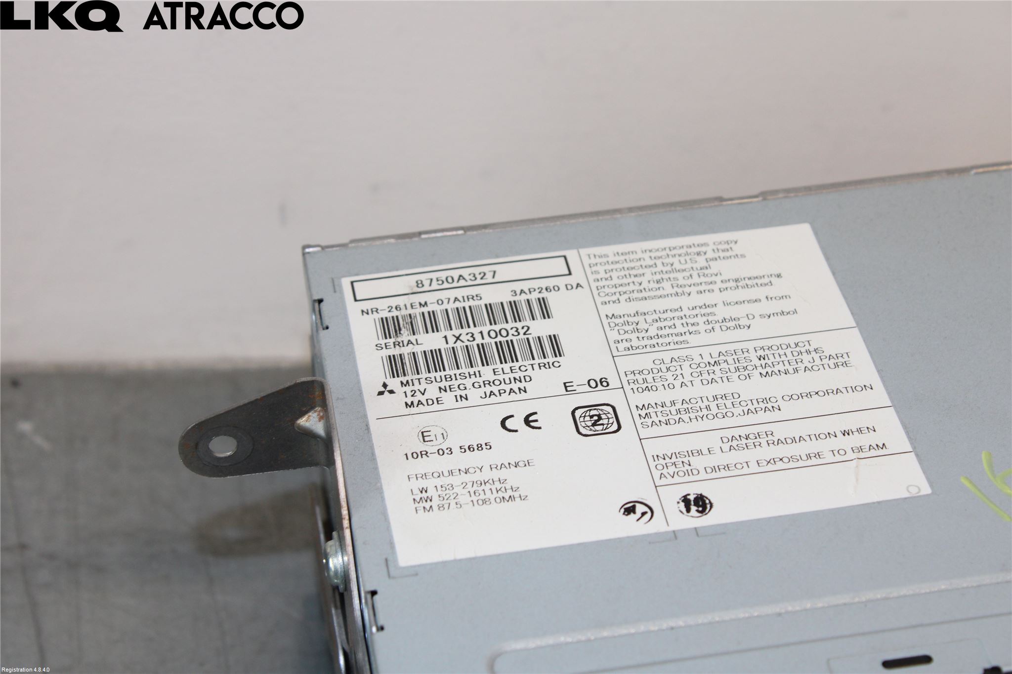 Mitsubishi ASX 10-22 Cd Radio - Multimediapanel