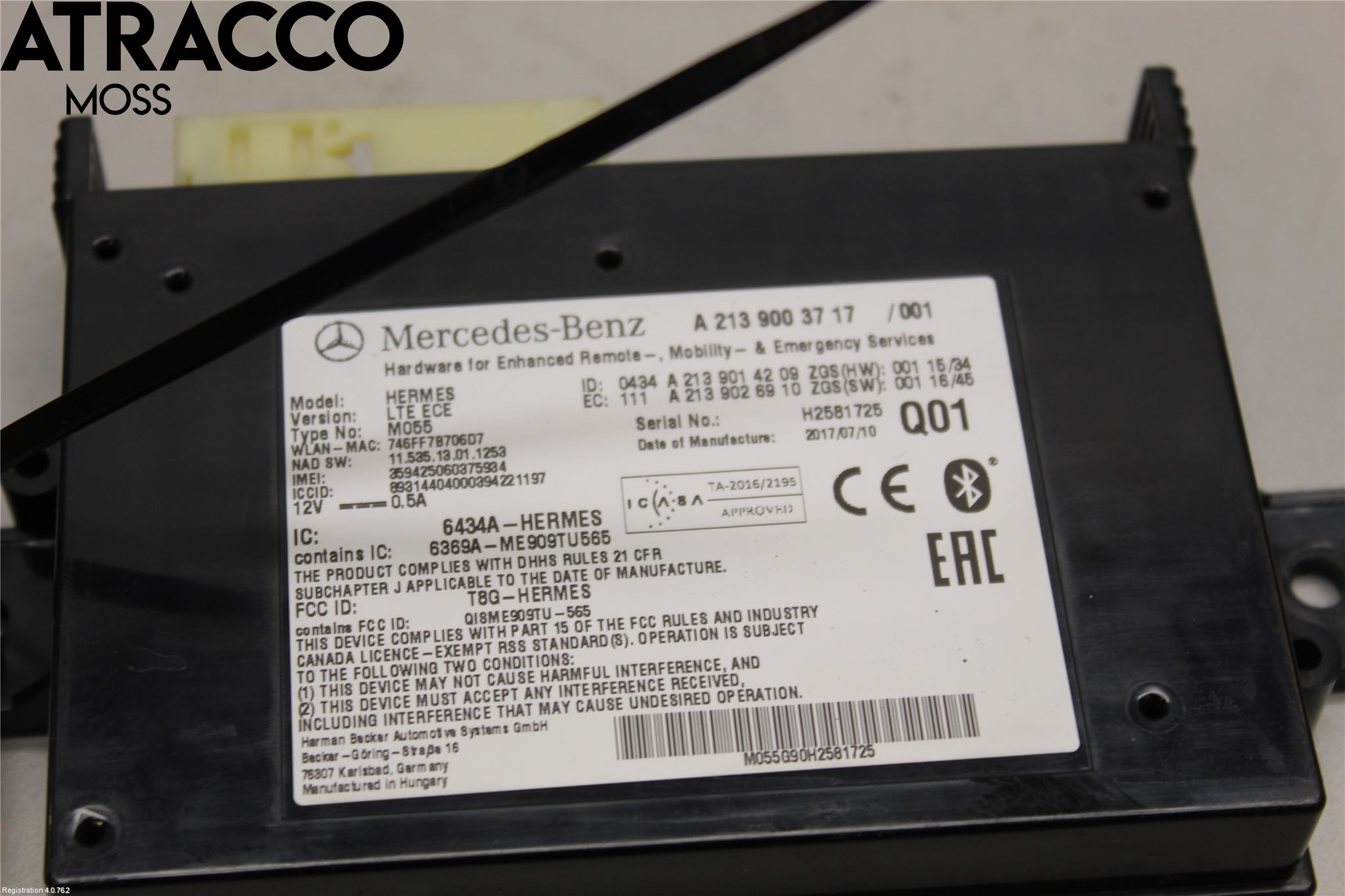 Mercedes-Benz MB S-KLASS (W222) 13-20 Styrenhet Övrigt