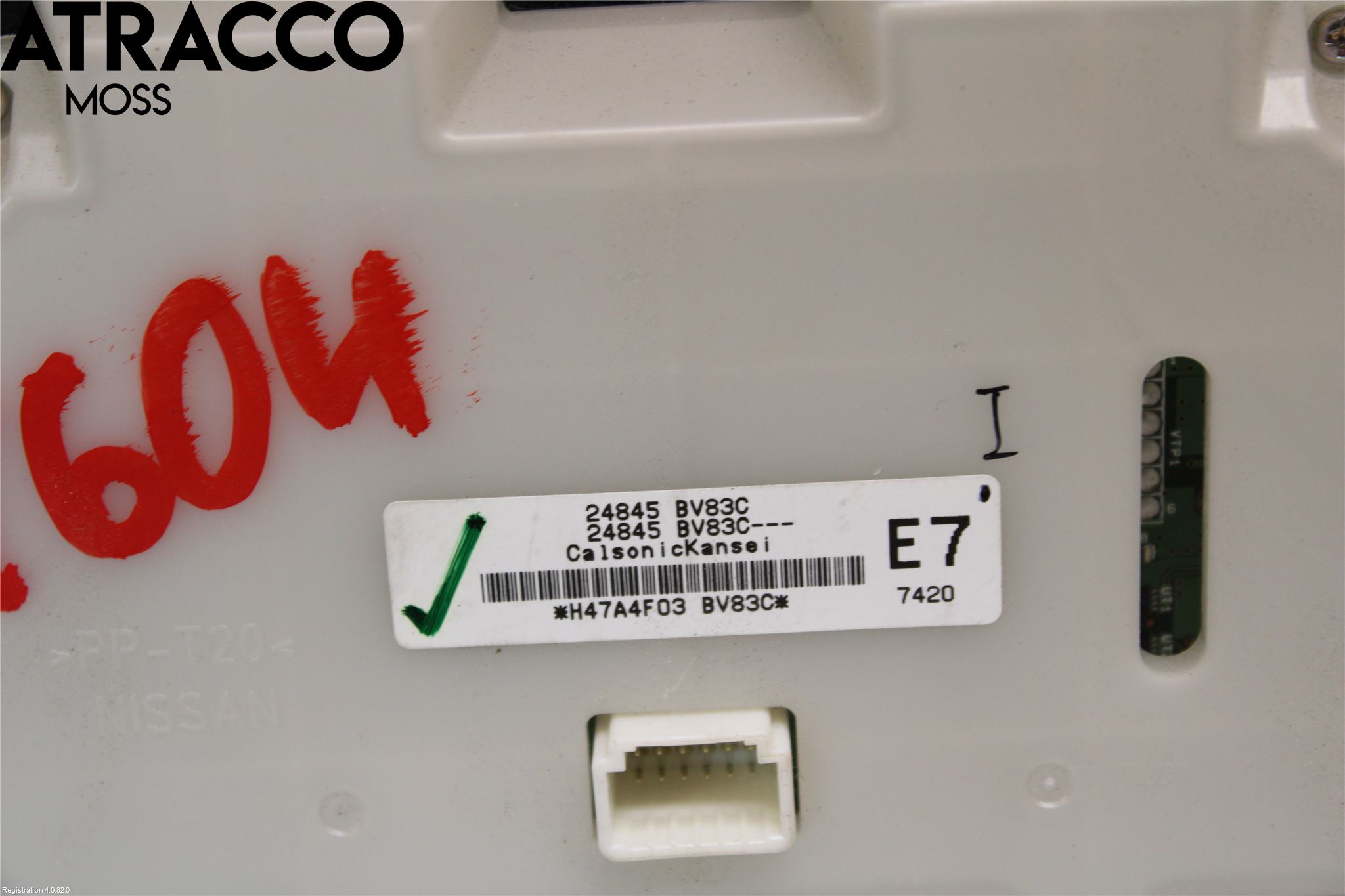 Nissan JUKE 14-19 Ac Styrenhet Ac Manöveren