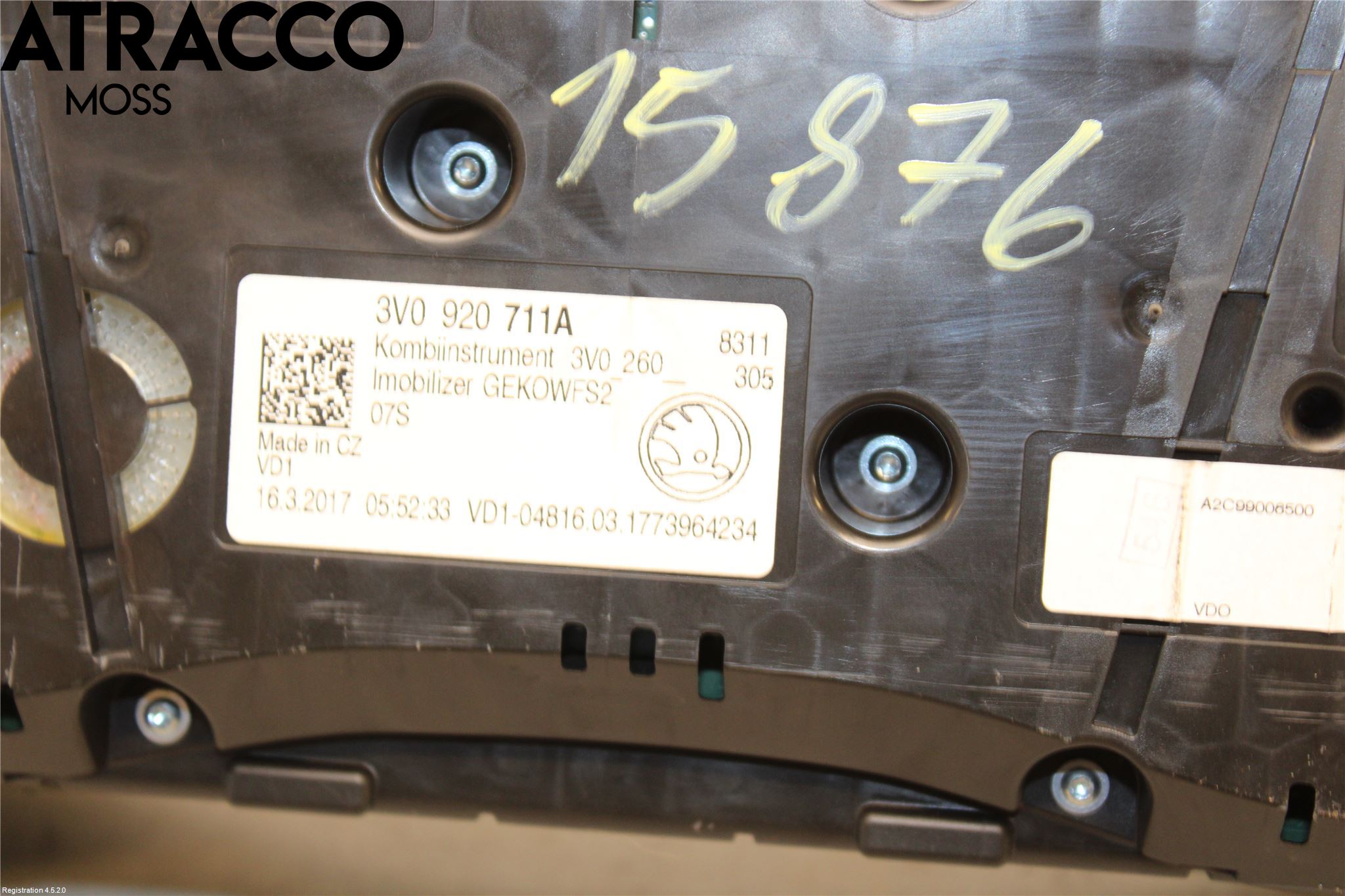 Skoda SUPERB 09-15 Instrument Komb